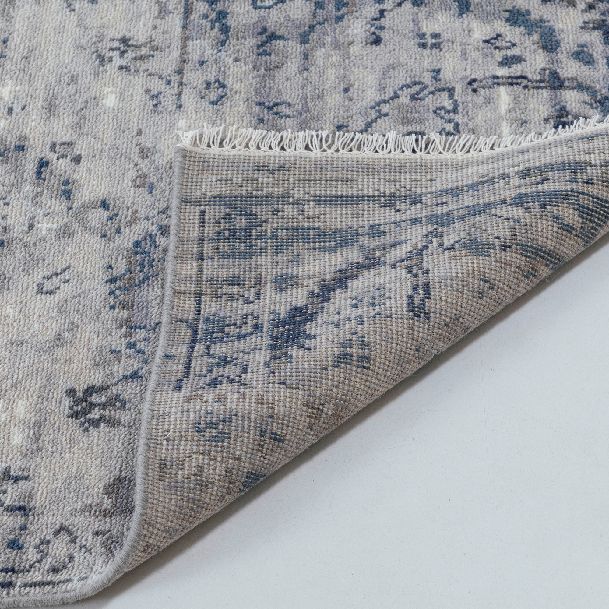 Broken Floral Hand Knotted Rug