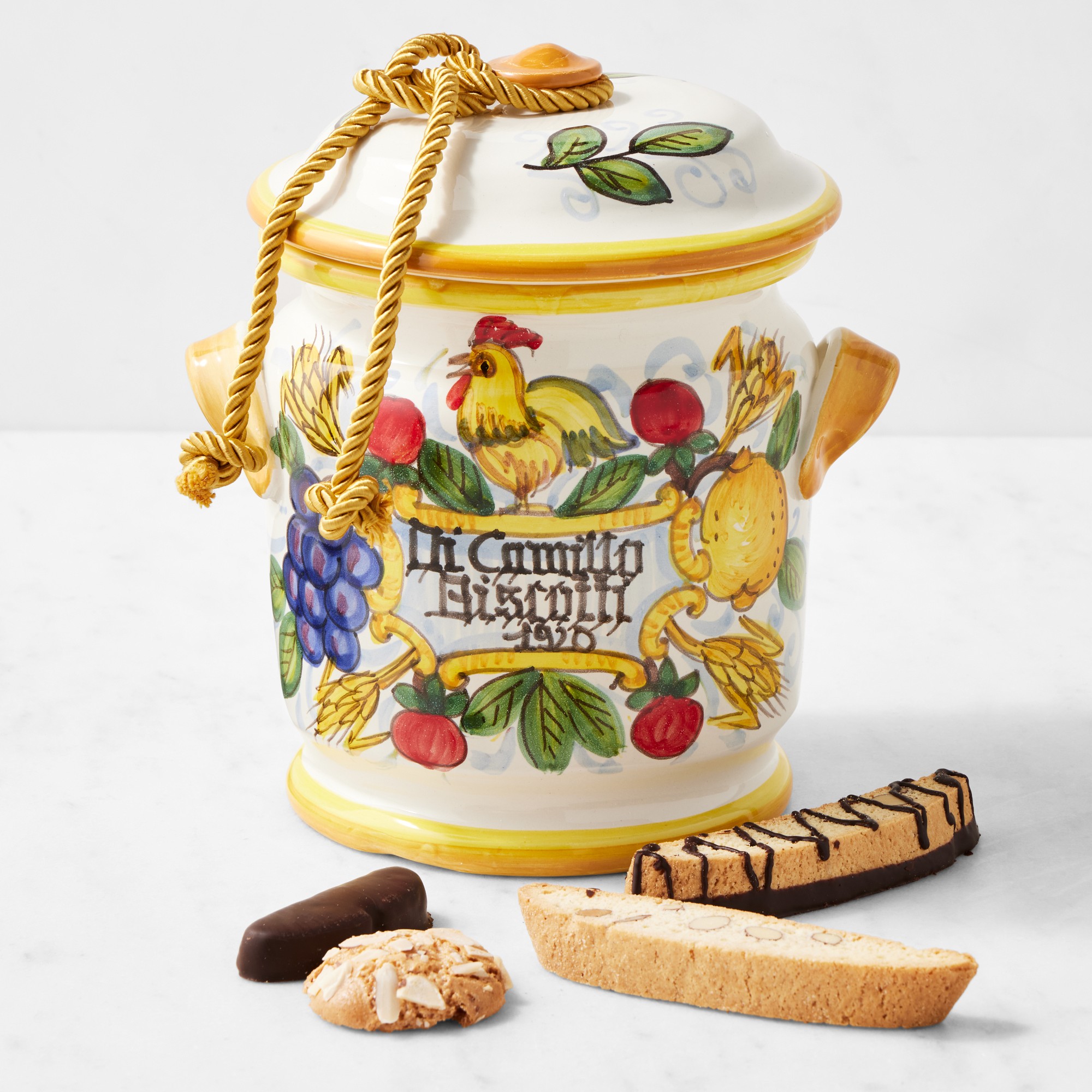 Florentine Rooster Biscotti Jar