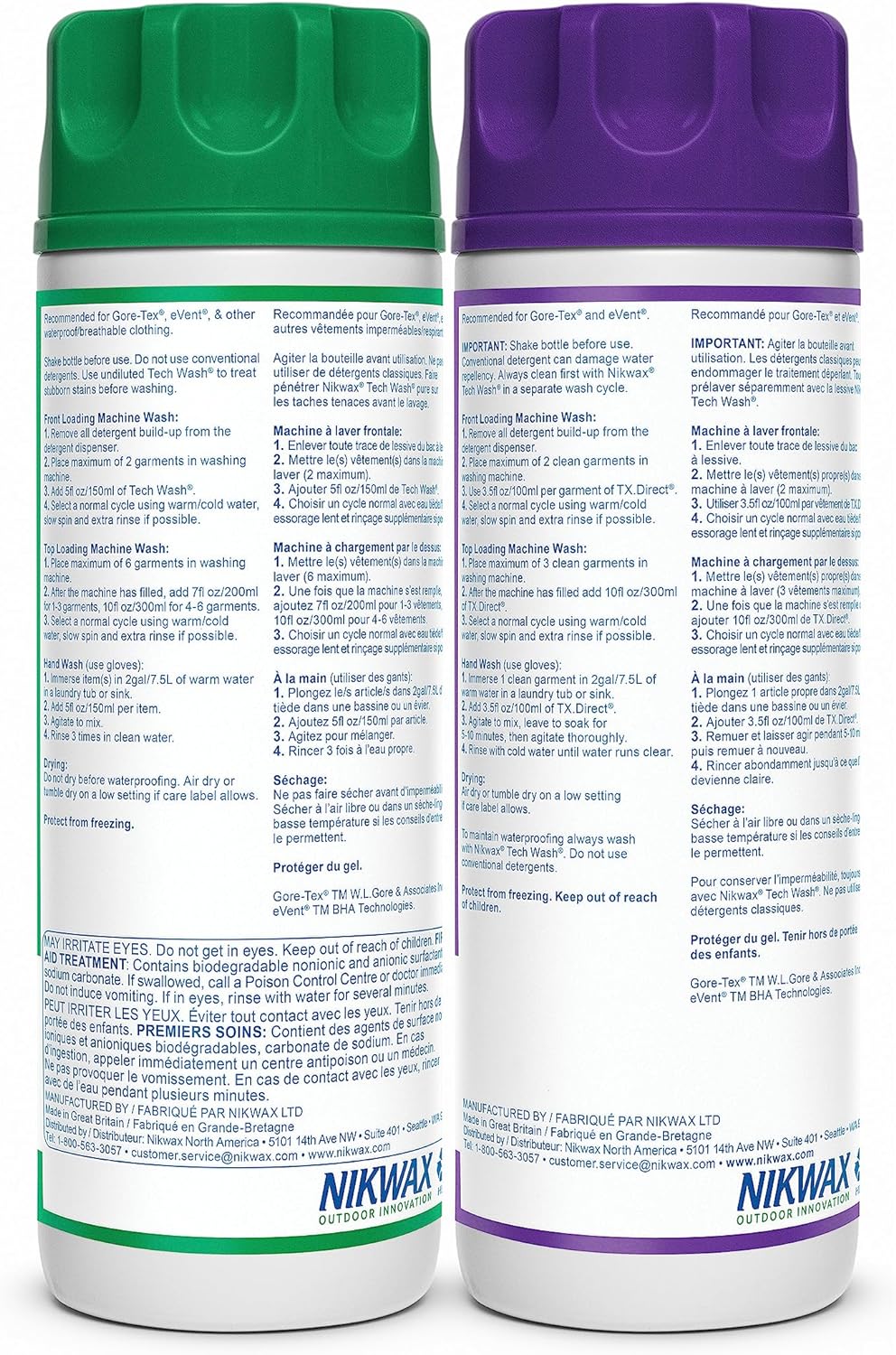 Nikwax Hardshell Cleaning & Waterproofing Duo-Pack