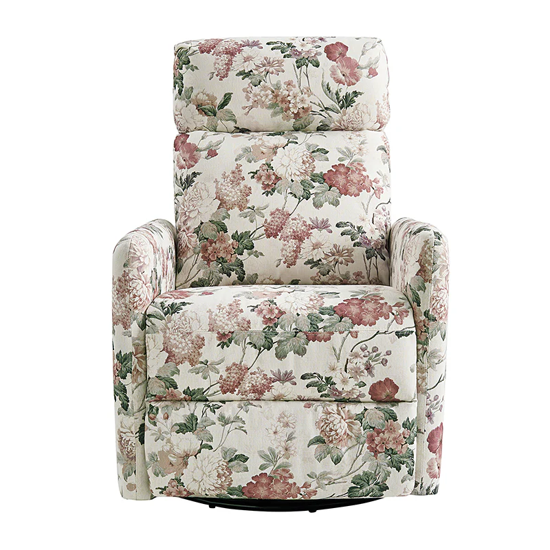 Jessie Mid-century Manual Swivel Recliner