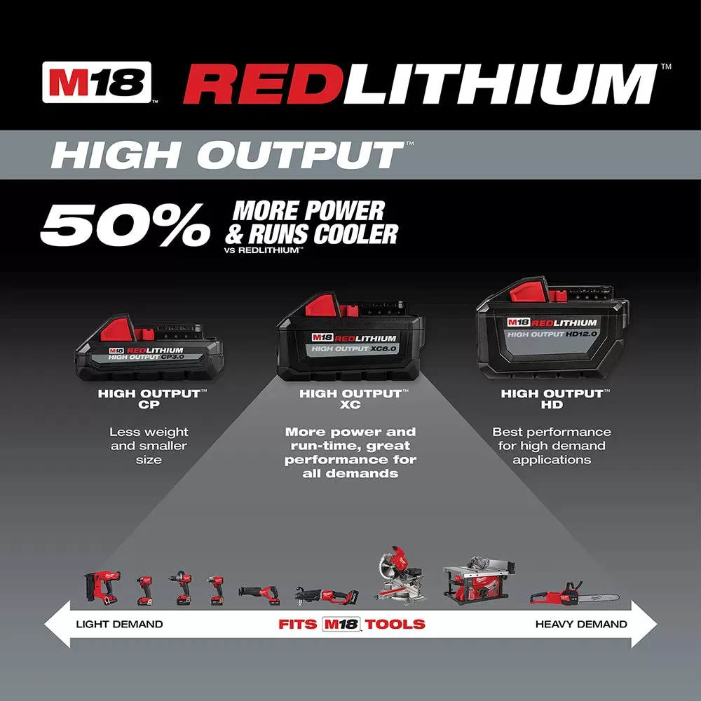 Milwaukee 48-11-1880 M18 18V 8.0Ah REDLITHIUM High Output Battery Pack