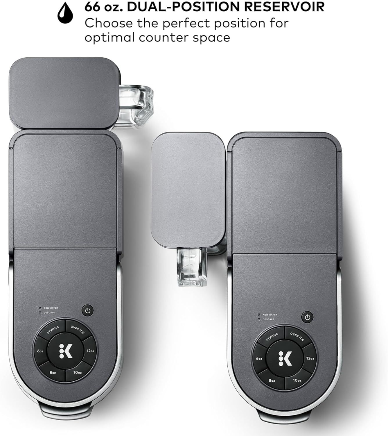 Keurig K-Supreme Single Serve K-Cup Pod Coffee Maker, MultiStream Technology, 4 Brew Sizes, 66oz Dual-Position Removable Reservoir, Black