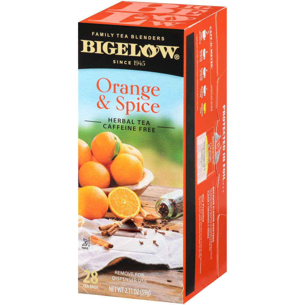 Bigelow Tea Lemon Ginger plus Probiotics Herbal Tea, Caffeine Free Tea with Lemon and Ginger, 18 Count Box (Pack of 6), 108 Total Tea Bags