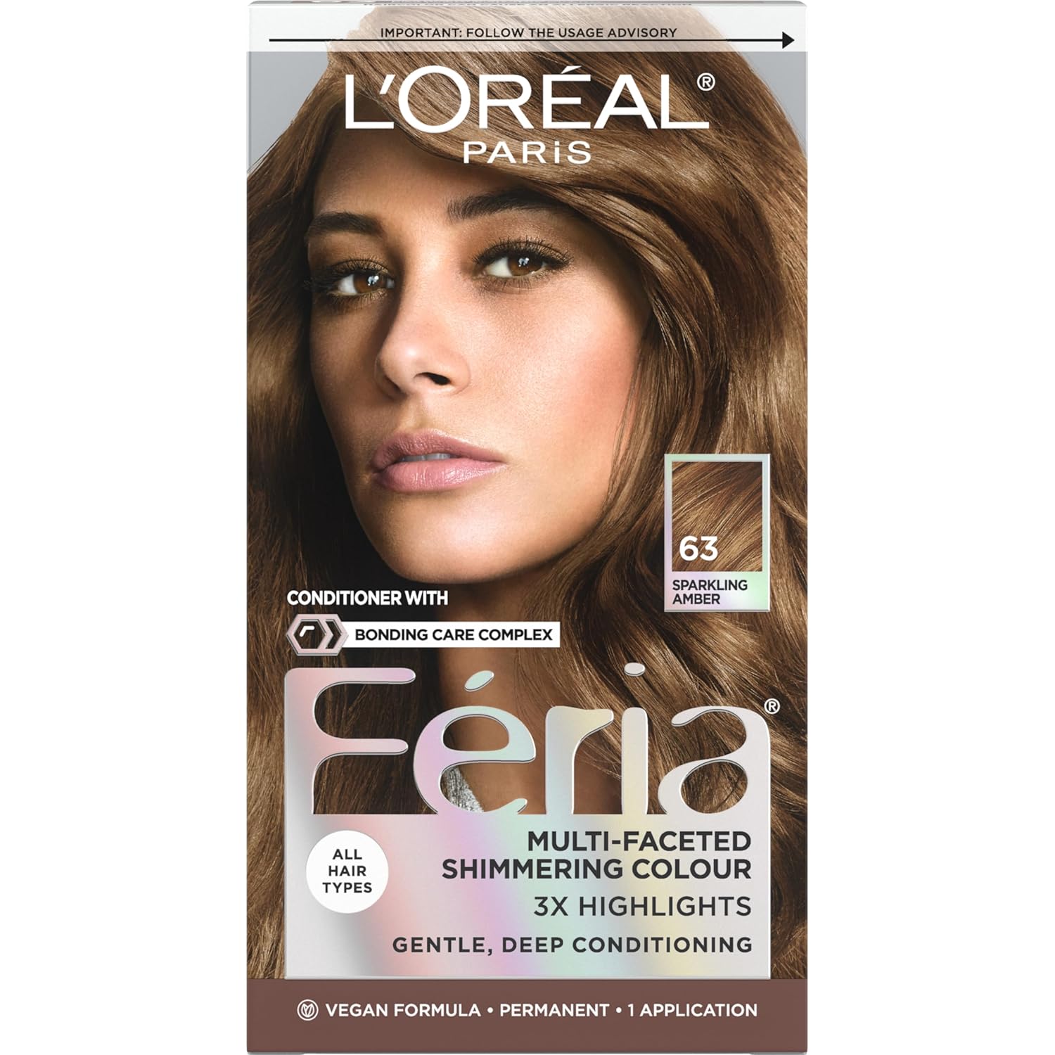L'Oreal Paris Feria Hyper Platinum Advanced Lightening System Hair Bleach, Lifts Up To 8 Levels, Includes Anti Brass Purple Conditioner, 1 Hair Dye Kit