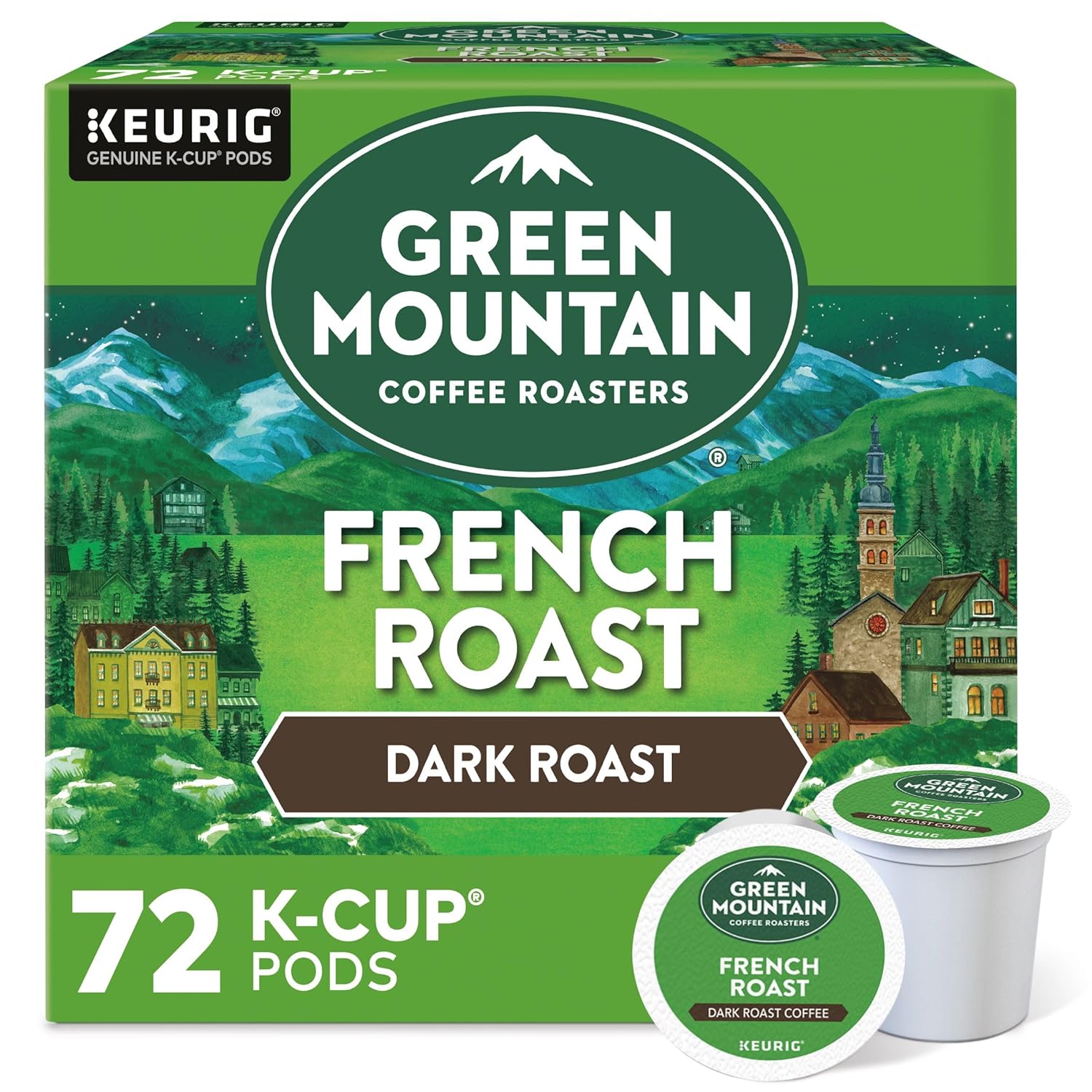 Green Mountain Coffee Roasters Dark Magic Keurig Single-Serve K-Cup Pods, Dark Roast Coffee, 72 Count (6 Packs of 12)
