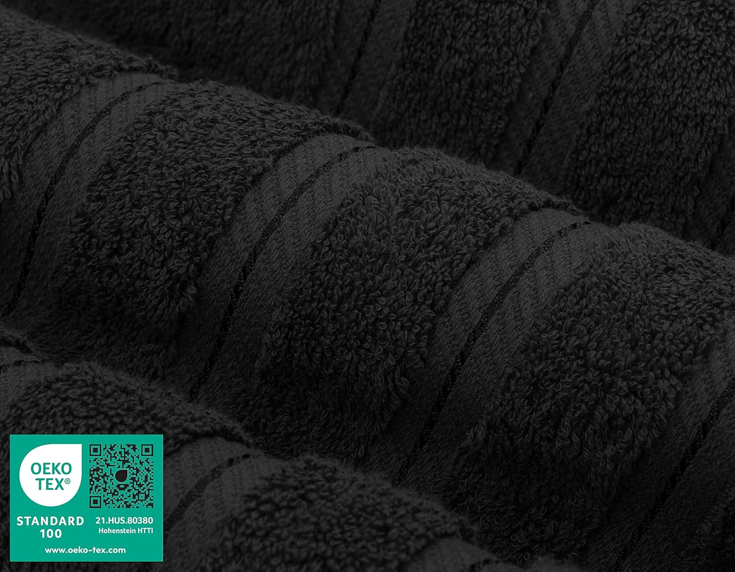 American Soft Linen Luxury 6 Piece Towel Set, 2 Bath Towels 2 Hand Towels 2 Washcloths, 100% Cotton Turkish Towels for Bathroom, Light Grey Towel Sets