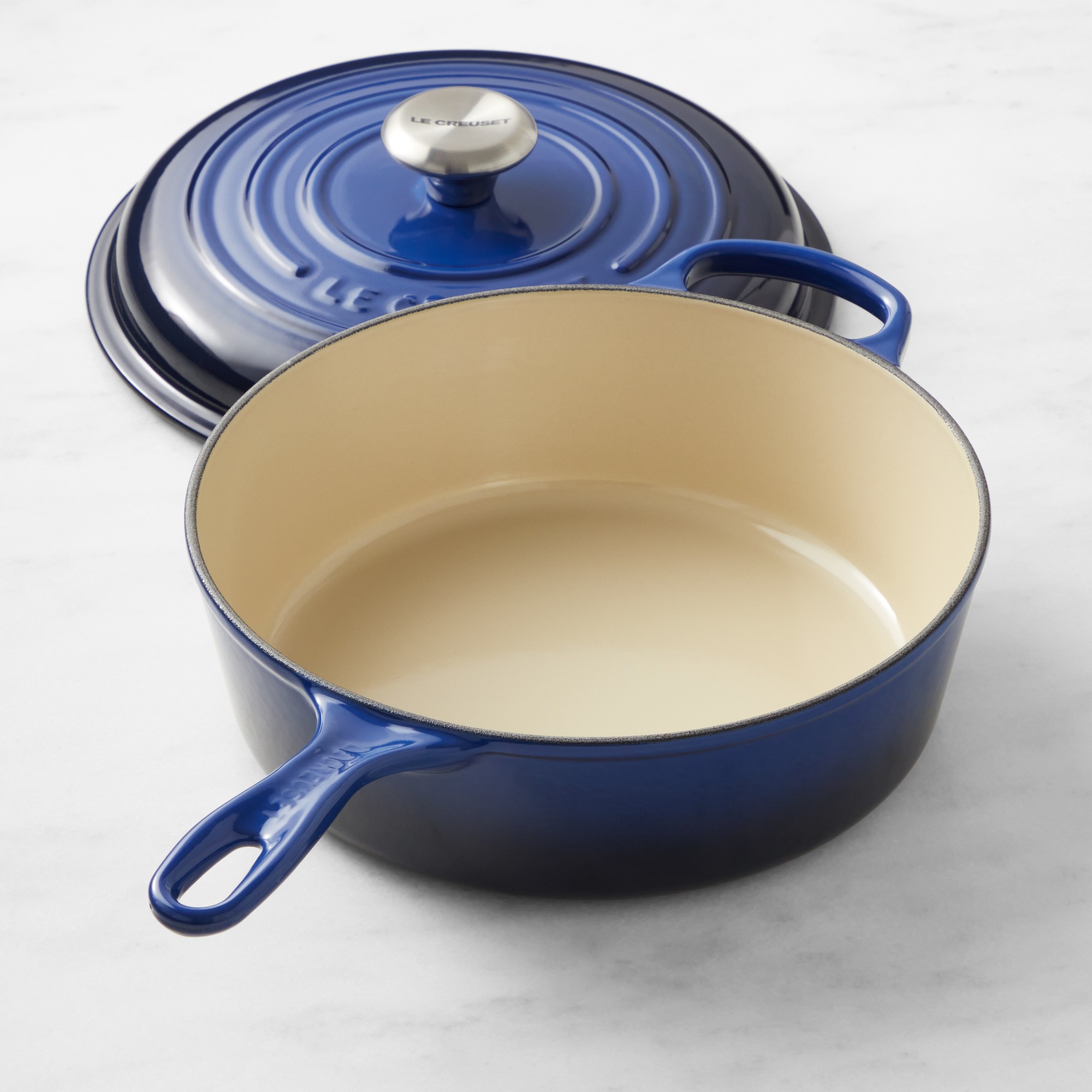 Le Creuset Enameled Cast Iron Cassadou Sauté Pan, 3 3/4-Qt.