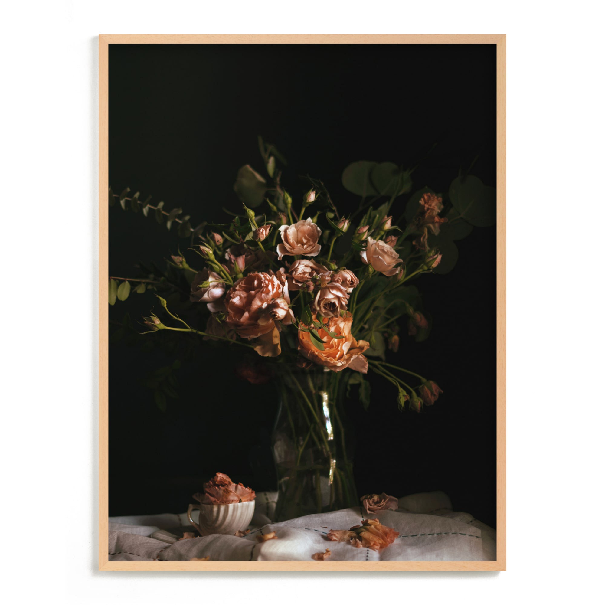 Moody Floral Still Life Limited Edition Kitchen Art by Minted
