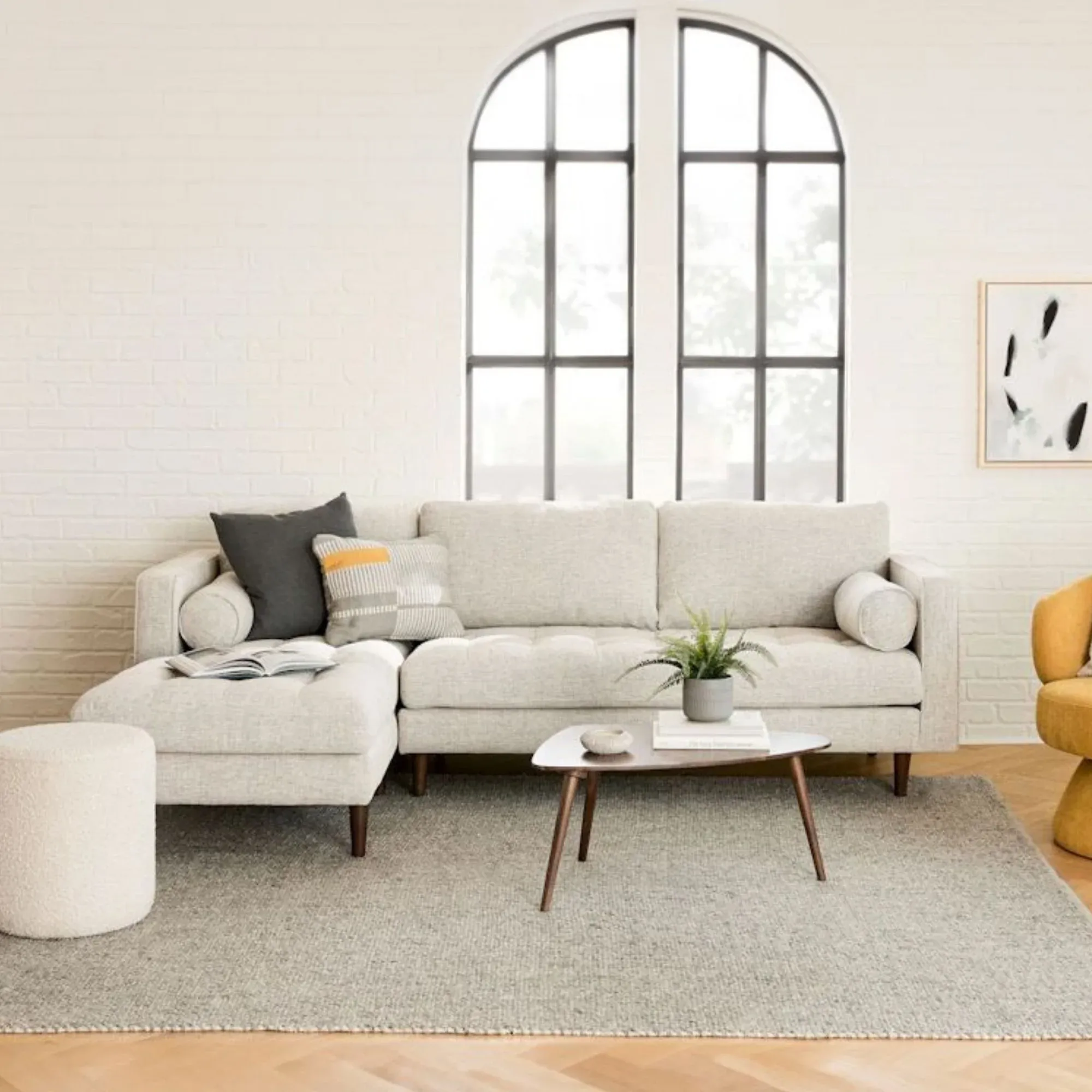 Castle Fabric Sectional Sofa