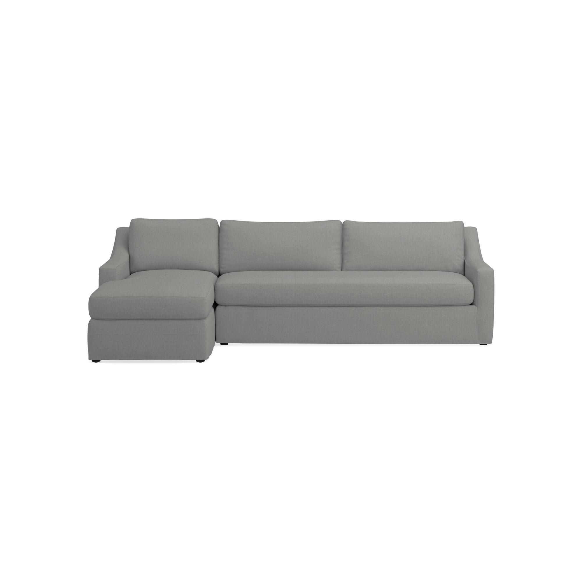 Ghent Slope Arm Slipcovered 2-Piece L-Shape Sofa with Chaise (109