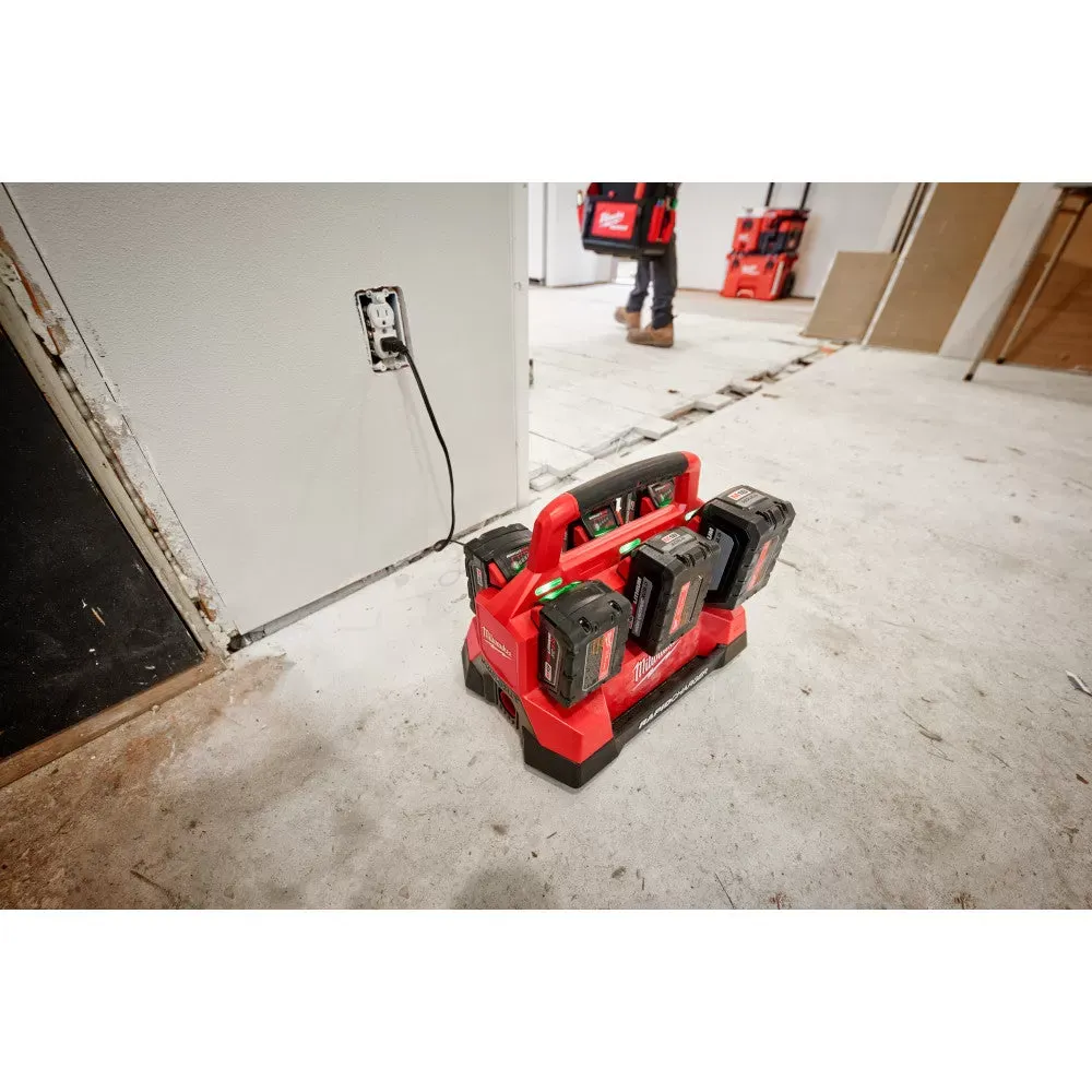 Milwaukee 48-59-1809 M18 PACKOUT 18V Six Bay Rapid Charger w/ REDLINK
