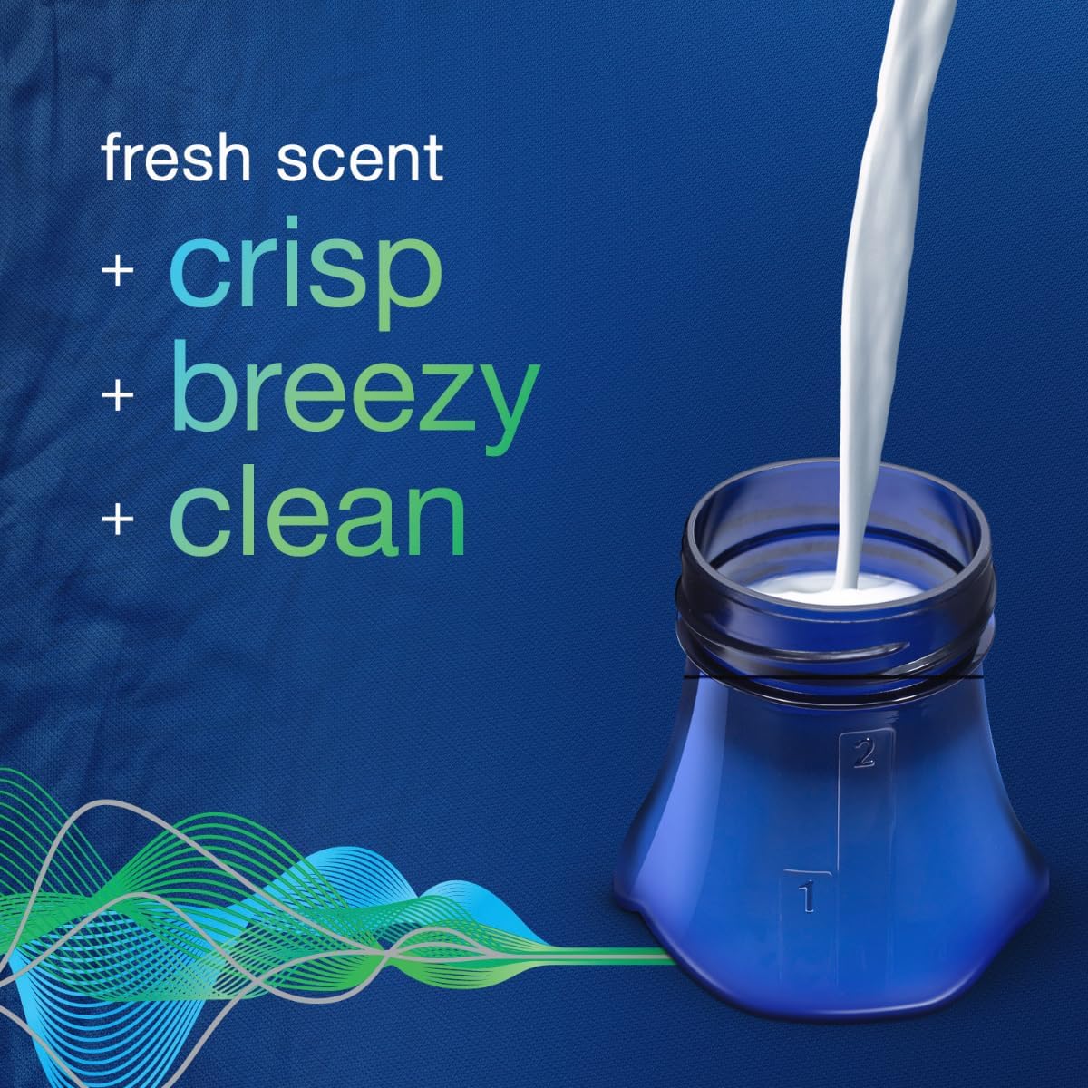 Downy WrinkleGuard Liquid Fabric Softener and Conditioner, Fresh, 48 fl oz 48 Loads, Pack of 2