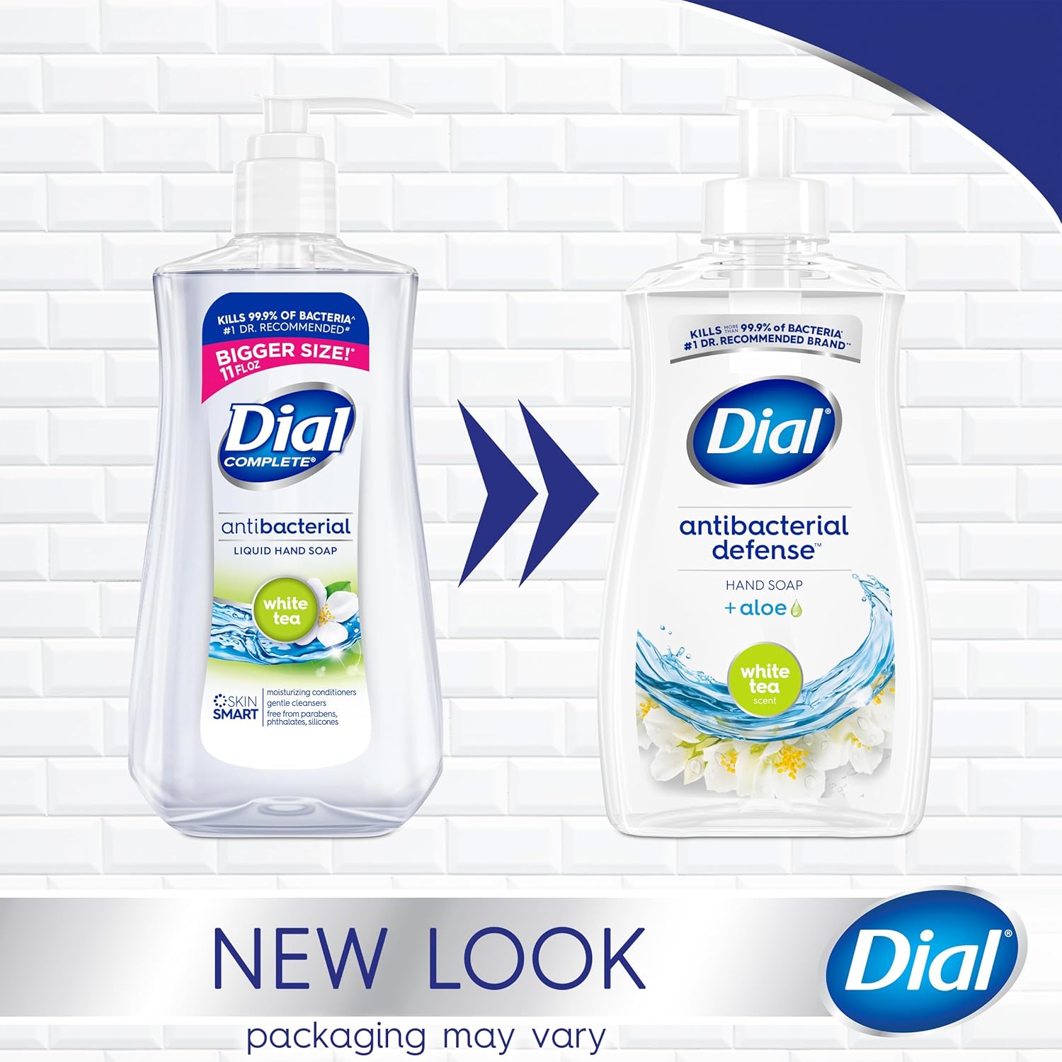 Dial Antibacterial Liquid Hand Soap, Spring Water, 11 fl oz (Pack of 4)