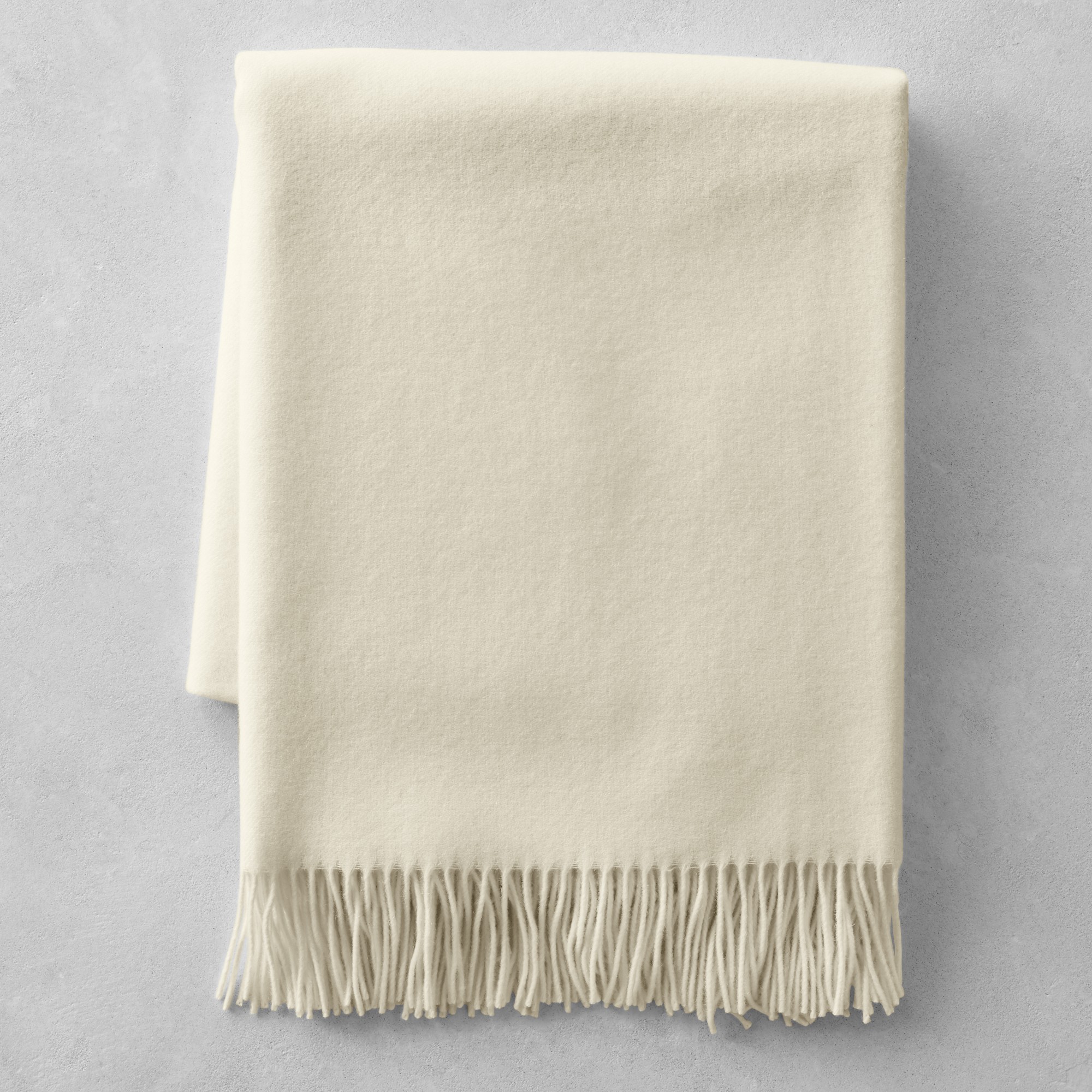European Solid Cashmere Throw