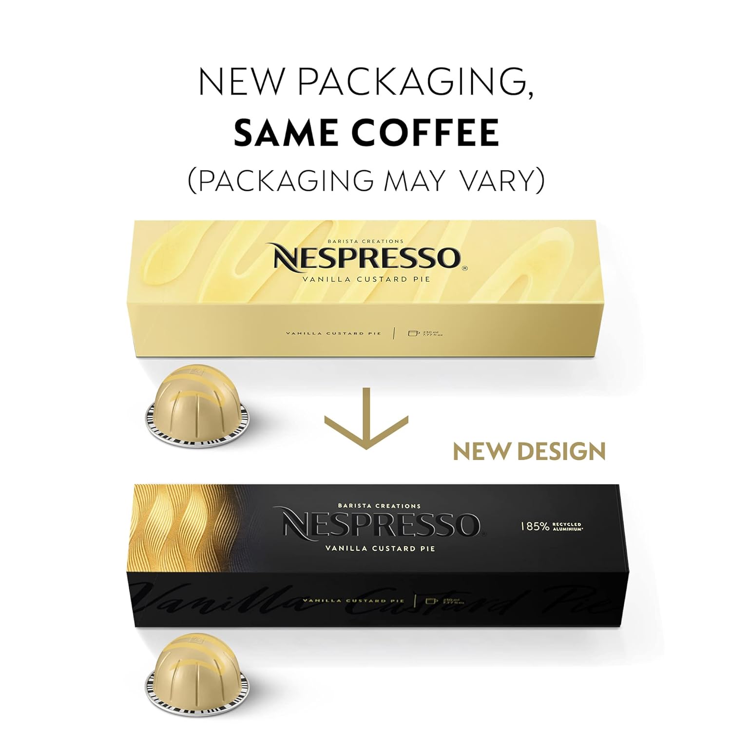 Nespresso Capsules Vertuo, Barista Flavored Pack, Medium Roast Coffee, 30 Count Coffee Pods, Brews 7.8oz.