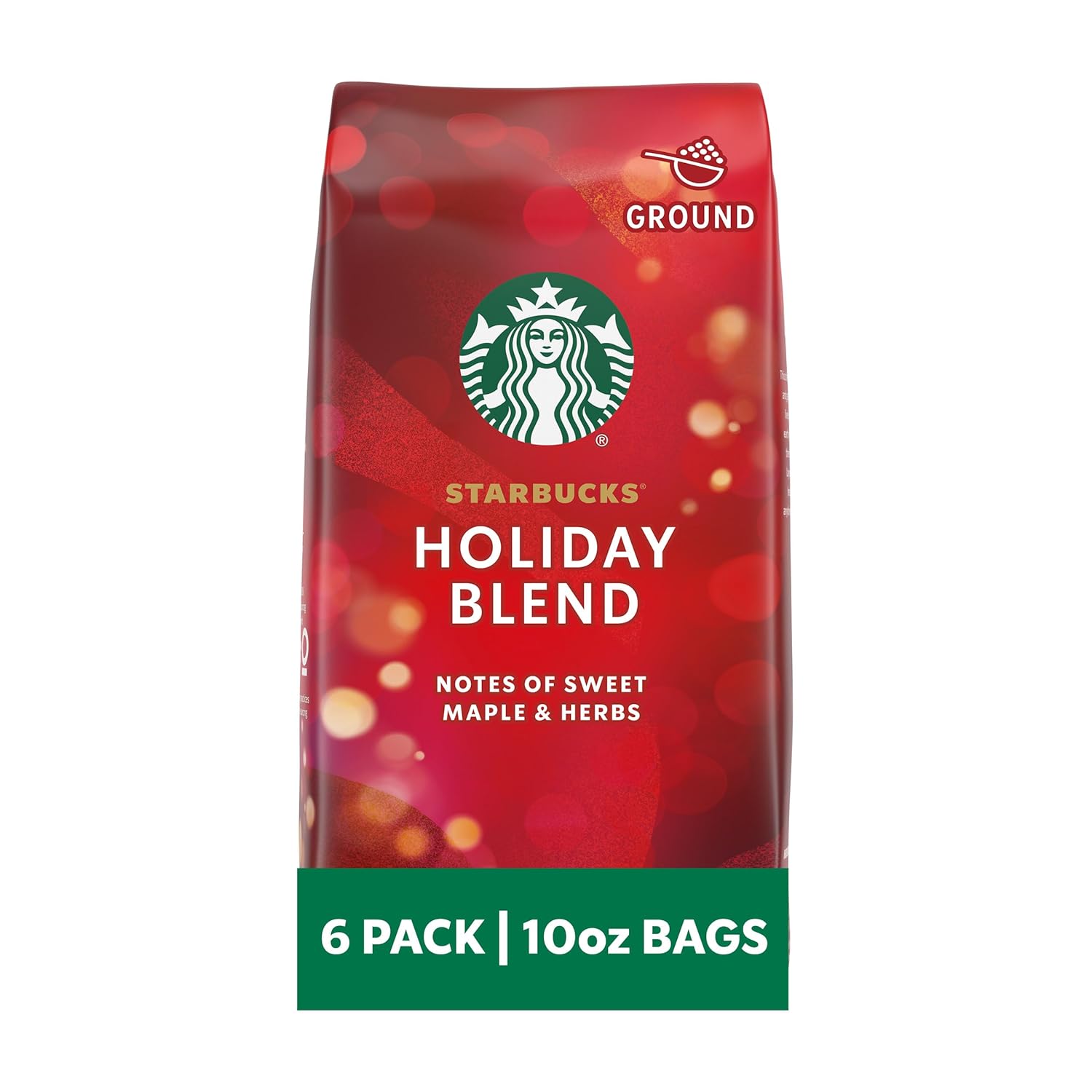 Starbucks Ground Coffee, Medium Roast Coffee, Pike Place Roast, 100% Arabica, 1 Bag (28 Oz)