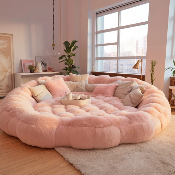 ⚡clearance sale🎁Winter Hot SaleThese Giant Circular Movie Sofas Might Be The Coziest Spot To Watch a Flick