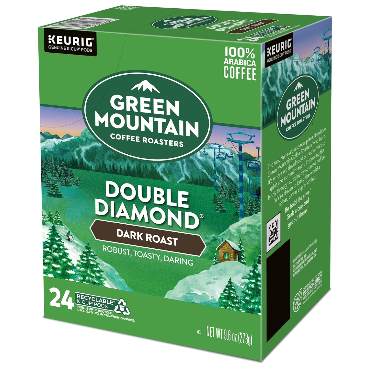 Green Mountain Coffee Roasters Dark Magic Keurig Single-Serve K-Cup Pods, Dark Roast Coffee, 72 Count (6 Packs of 12)