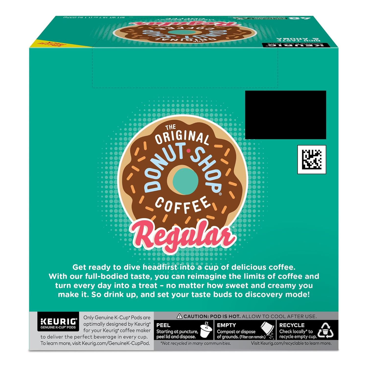 The Original Donut Shop Regular Keurig Single-Serve K-Cup Pods, Medium Roast Coffee, 96 Count