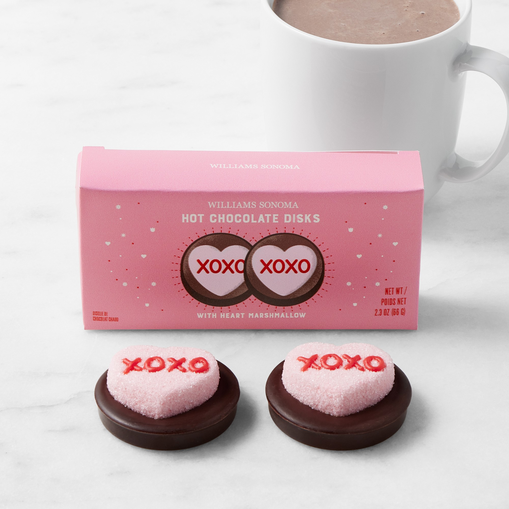 Williams Sonoma Heart Hot Chocolate Disk Duo