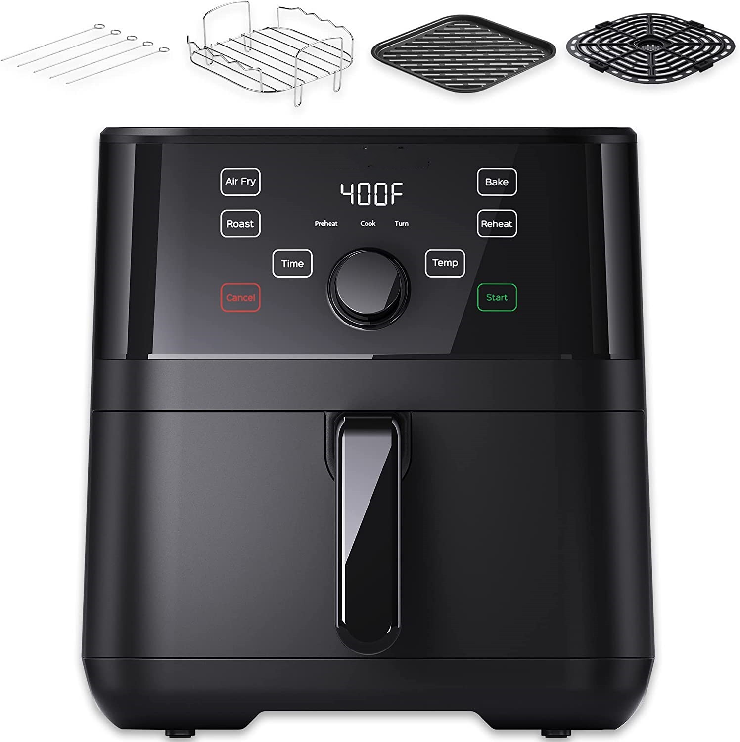 Omni Pro 19 QT/18L Air Fryer Toaster Oven Combo, From the Makers of Pot, 14-in-1 Functions, Fits a 12
