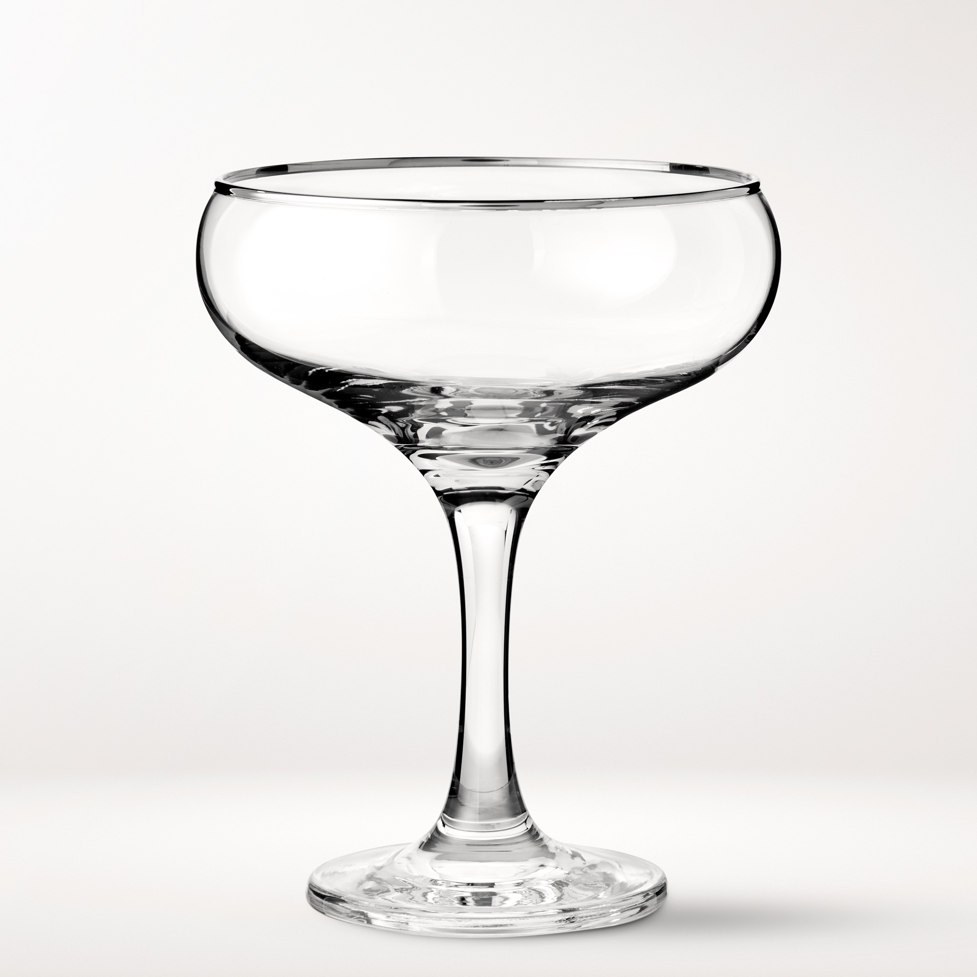 Silver Rim Glassware Collection