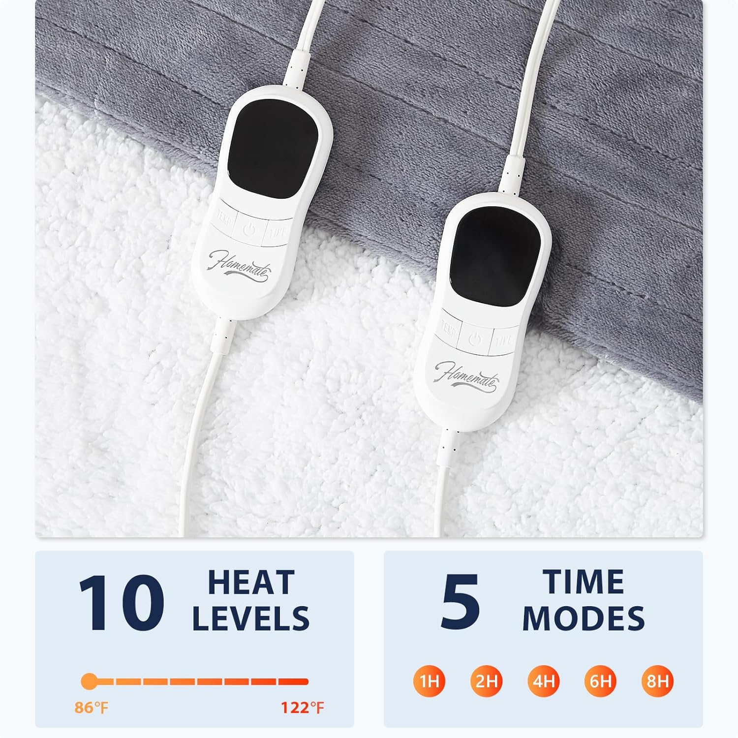 Homemate Heated Blanket Electric Throw - 50