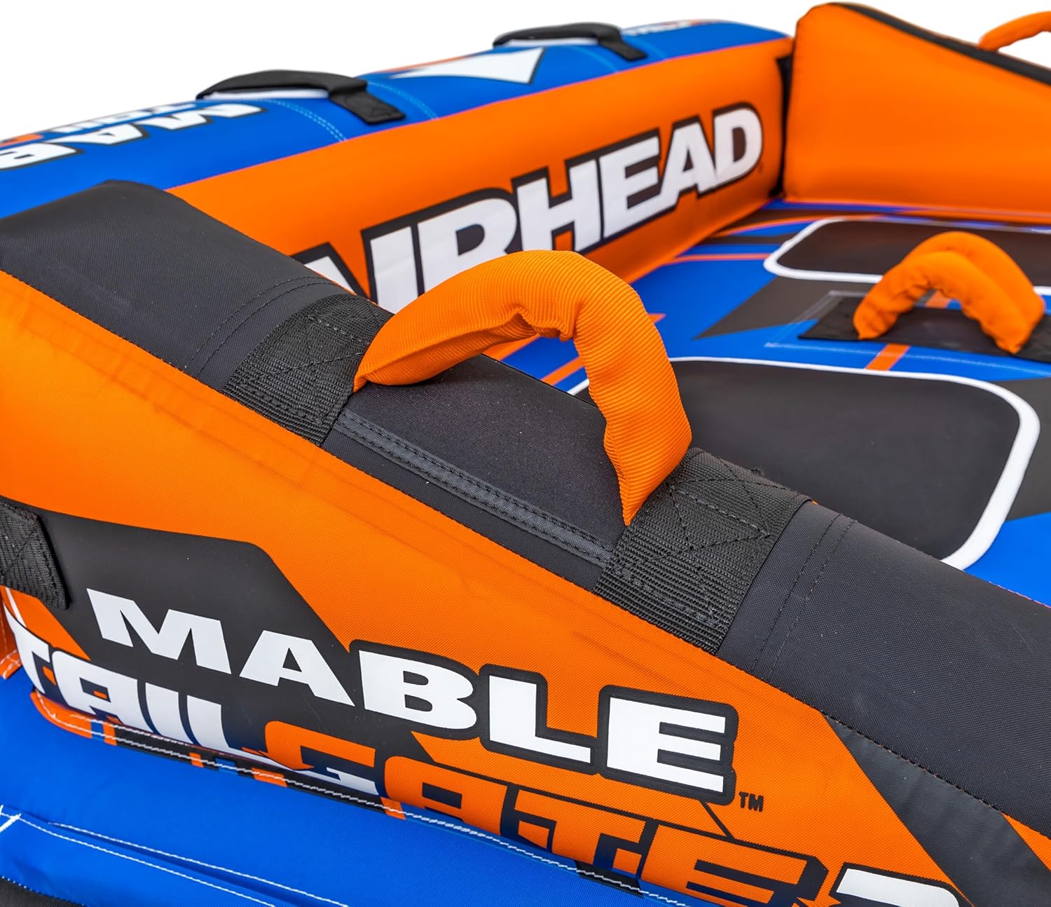 Airhead Mable Inflatable Towable Tube, 1-4 Rider Models, Dual Tow Points, Full Nylon Cover, EVA Foam Pads, Patented Speed Valve, Boat Tubes and Towables