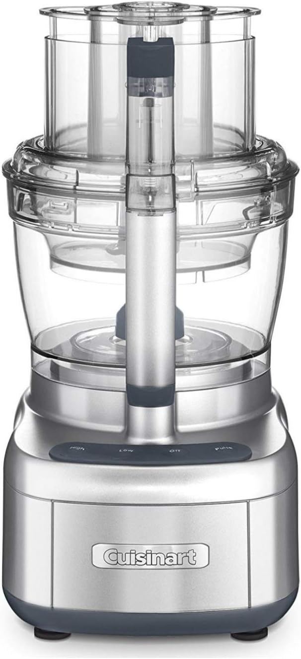 Cuisinart Food Processor 14-Cup Vegetable Chopper for Mincing, Dicing, Shredding, Puree & Kneading Dough, Stainless Steel, DFP-14BCNY