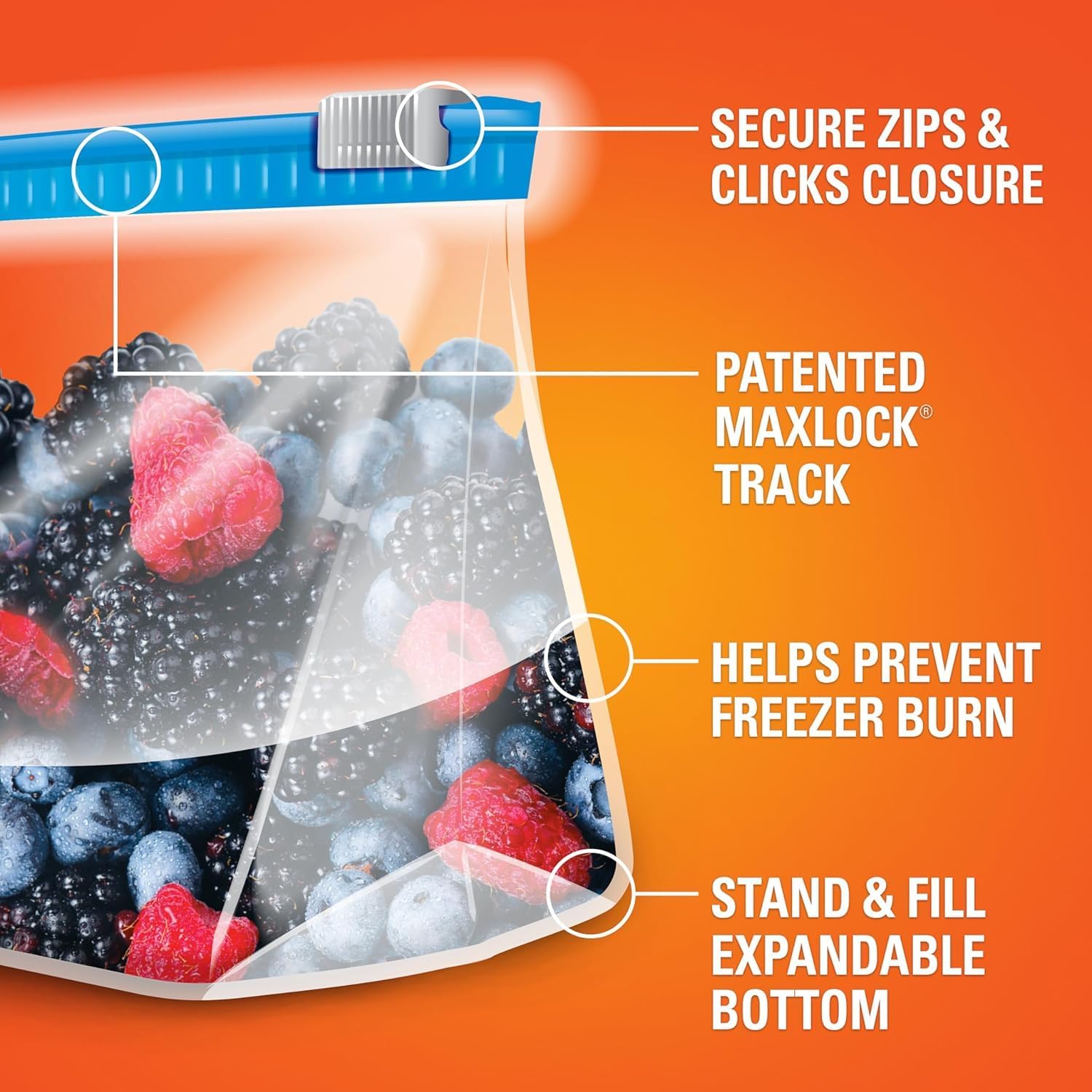 Hefty Slider Storage Bags, Quart Size, 78 Count