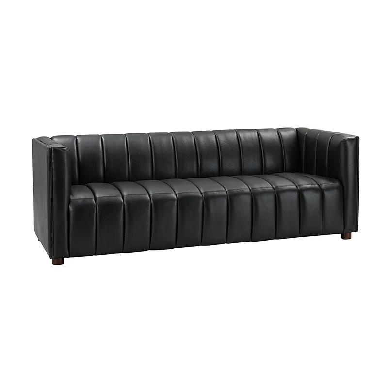 Rowan Genuine Leather Vinyl Office Sofa -83