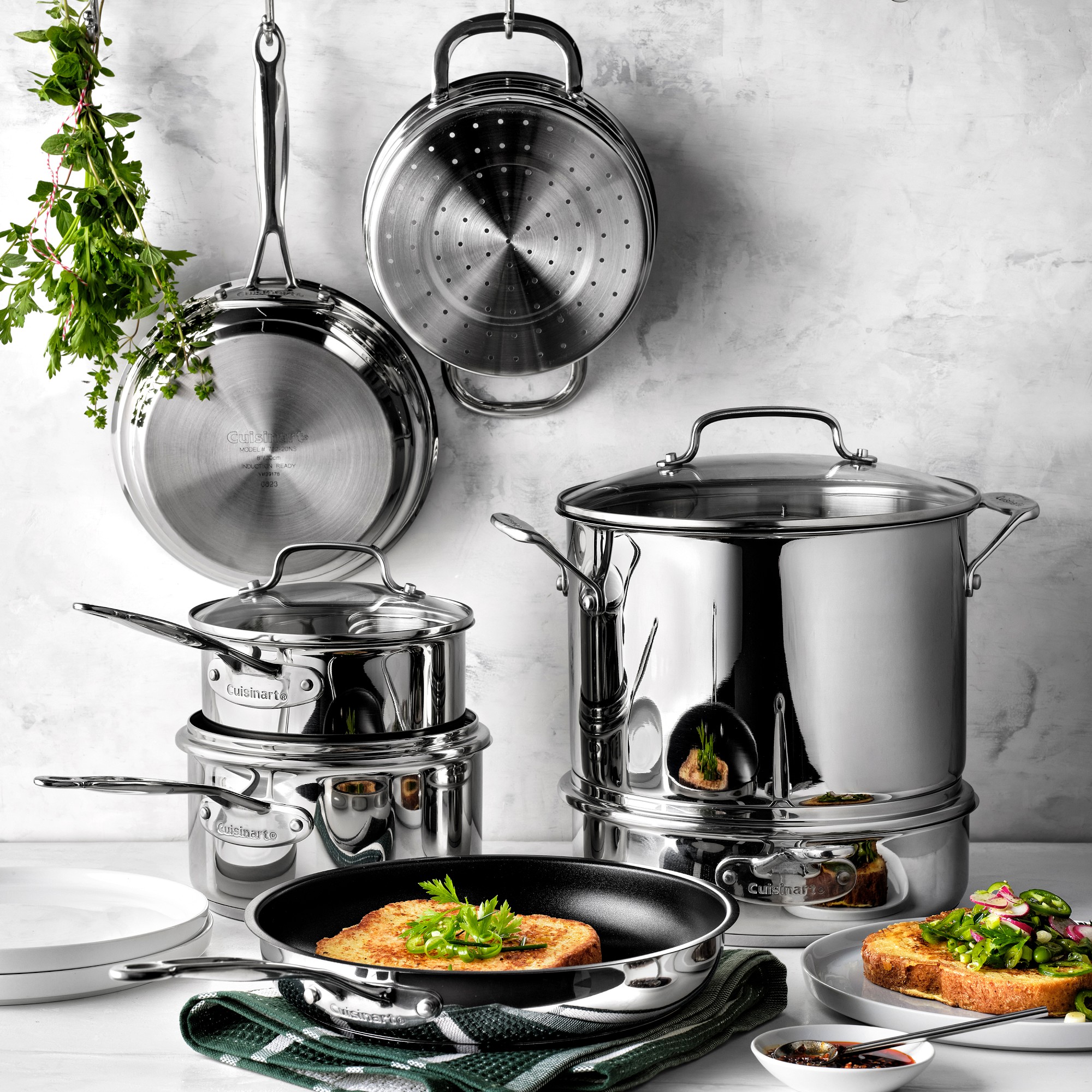 Cuisinart Chef's Classic Stainless-Steel Mixed Material 11-Piece Cookware Set