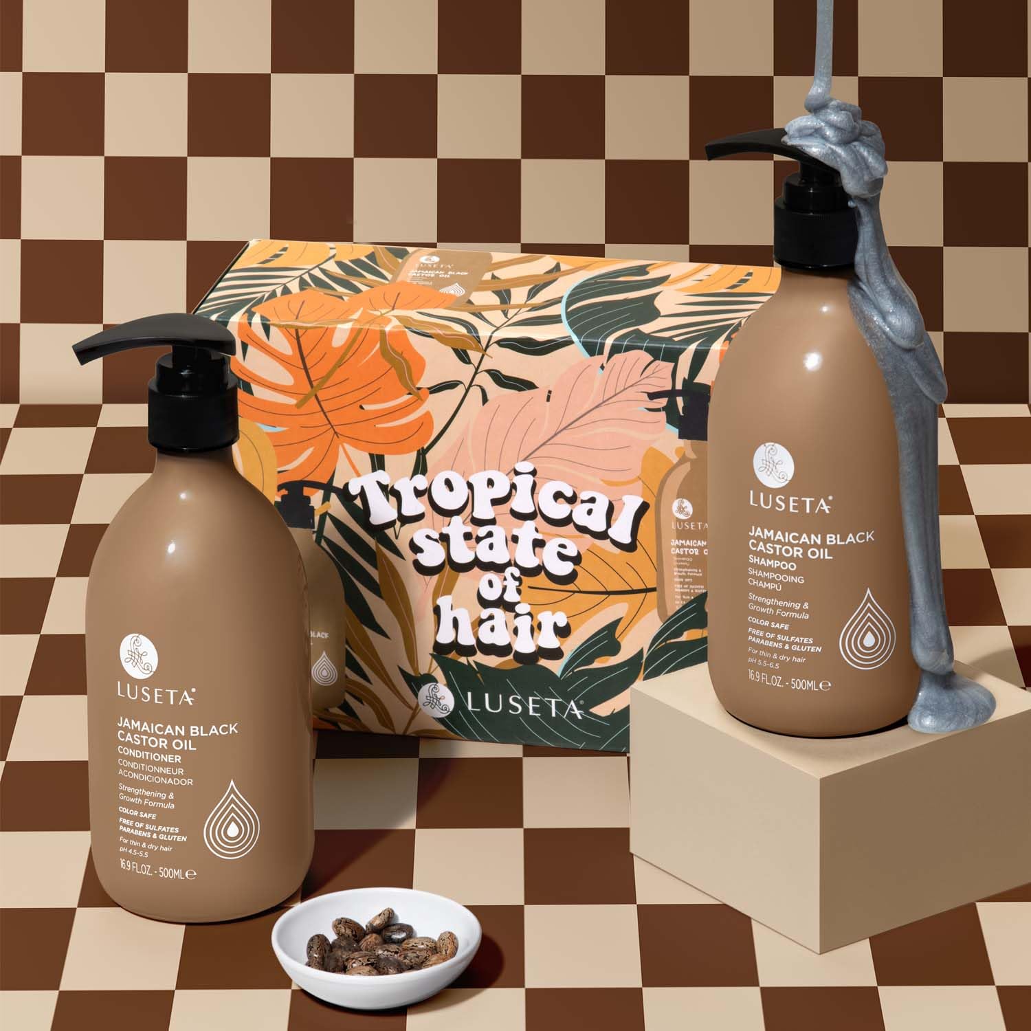 Luseta Biotin Shampoo and Conditioner for HairGrowth - Thickening Shampoo for Thinning Hair andHair Loss - Infused with Argan Oil to Repair DamagedDry Hair - Sulfate Free Paraben Free-2 x 16.9 fl oz