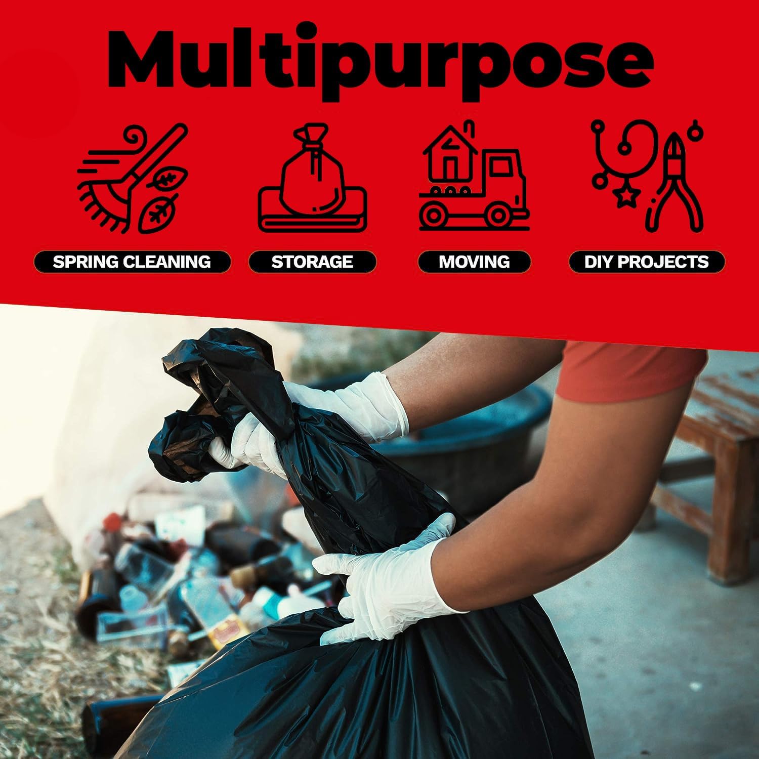 ToughBag 30-33 Gallon Trash Bags, 32 x 38