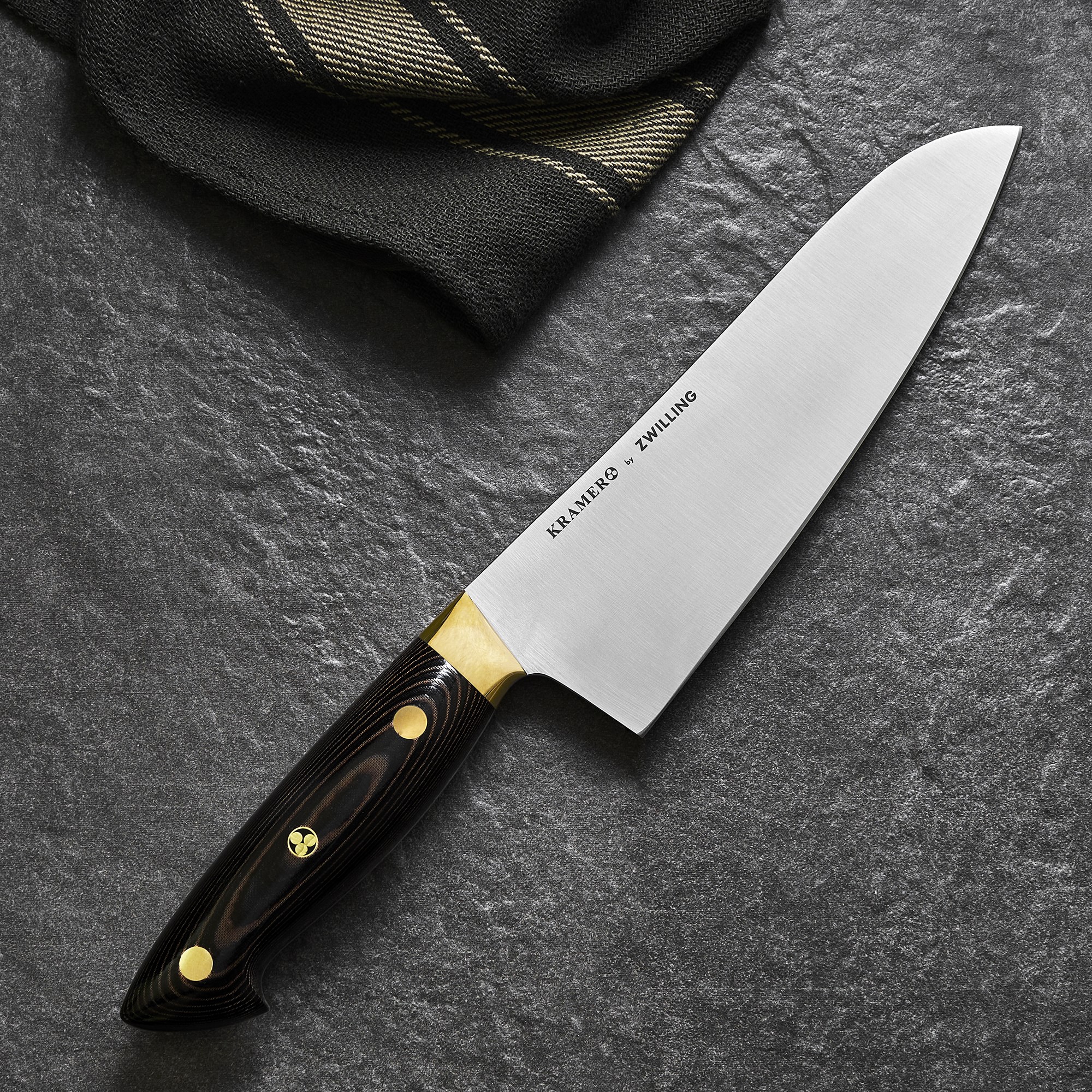 Zwilling Bob Kramer Carbon Steel Santoku Knife, 7