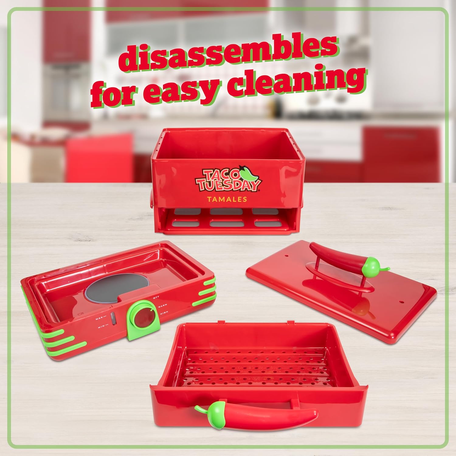 Nostalgia Extra Large Diner-Style Coca-Cola Hot Dog Steamer and Bun Warmer, 24 Hot Dog and 12 Bun Capacity, Steam Bratwursts, Sausages, Vegetables, Fish, Dumplings, Red