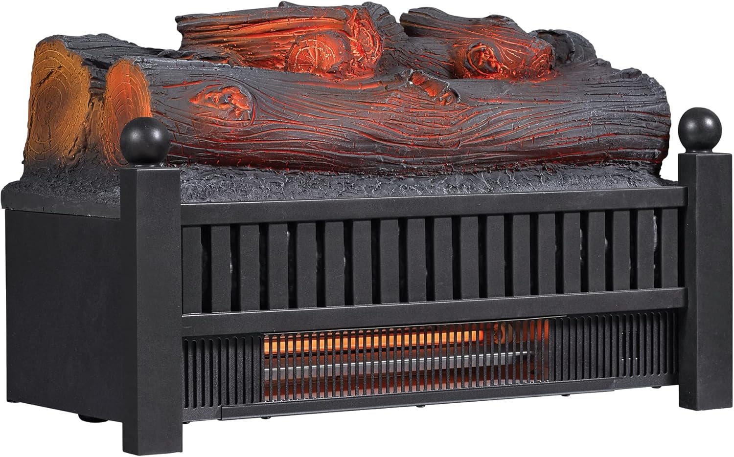 duraflame Electric Log Set 400 Sq Ft Heater, Faux Logs Insert with Lifelike Flames for Existing Fireplaces, Remote Control Included