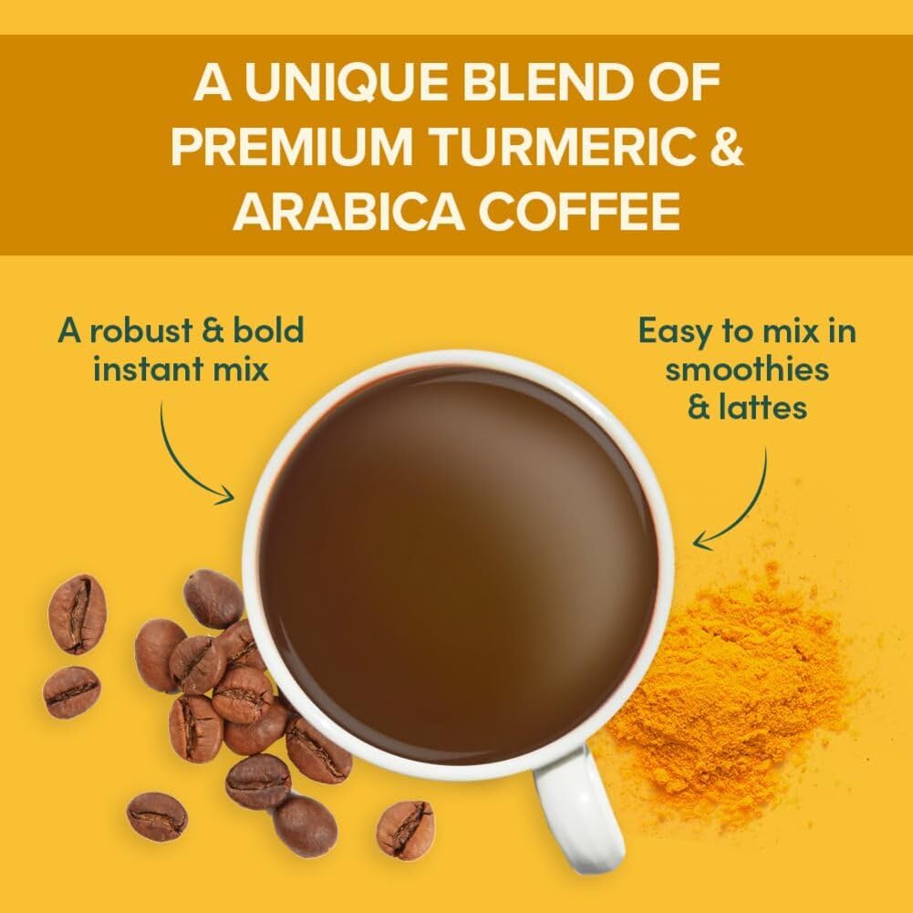 VAHDAM, Organic Turmeric Ginger Herbal Tea Bags (100 Pyramid Tea Bags) Caffeine Free, Non GMO, Gluten Free | 100% Pure Herbal Blend - Savory & Spicy | Plant-Based Tea Bags | Resealable Ziplock Pouch