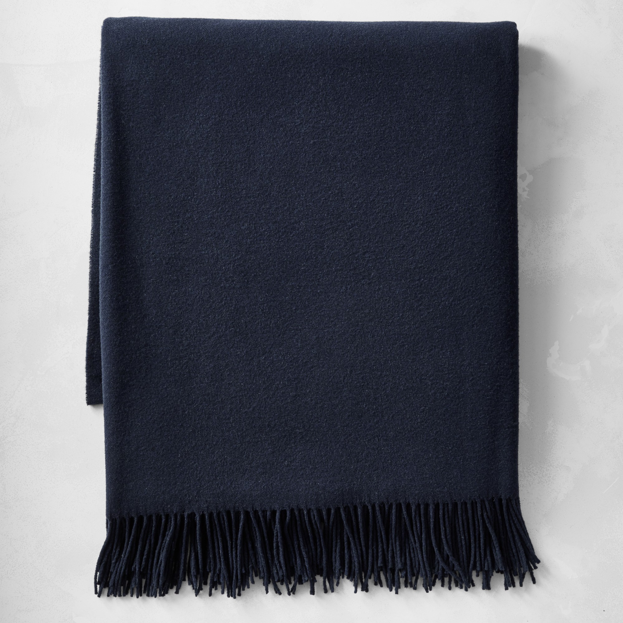 European Solid Grand Cashmere Throw