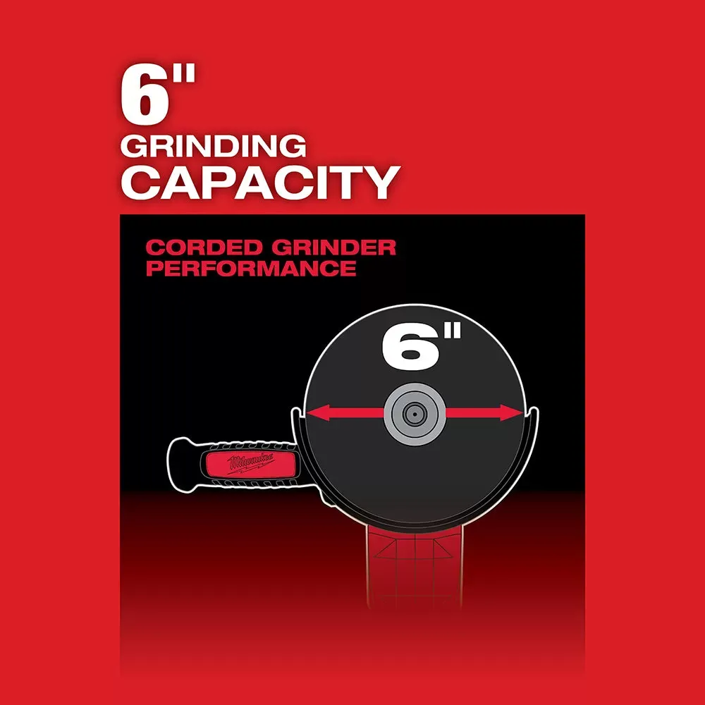 Milwaukee Pre-Sale 2980-20 M18 FUEL 18V 6 Inch Paddle Switch Grinder, Bare Tool