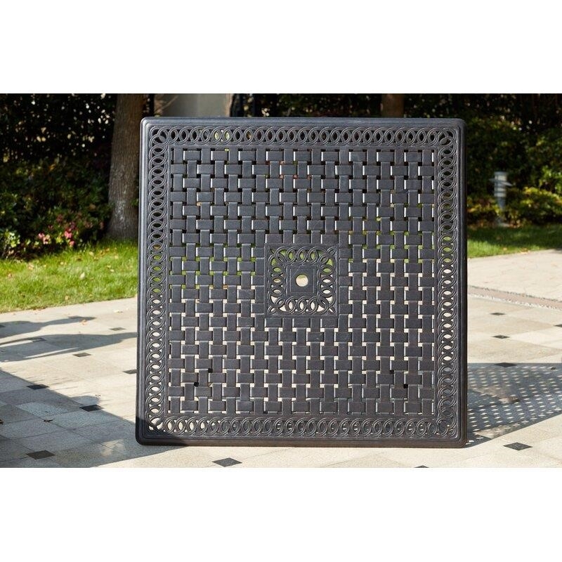 Milsap Square 8 - Person 60'' Long Bar Height Dining Set with Cushions