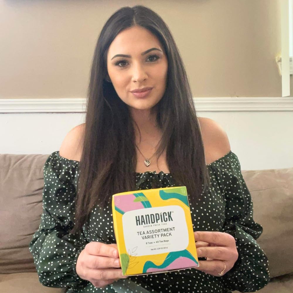 HANDPICK, Peppermint Tea, Eco-Conscious Tea Bags - 100 Count | Caffeine Free, Non-GMO | Minty, Fresh & Cool flavor | Direct From Source