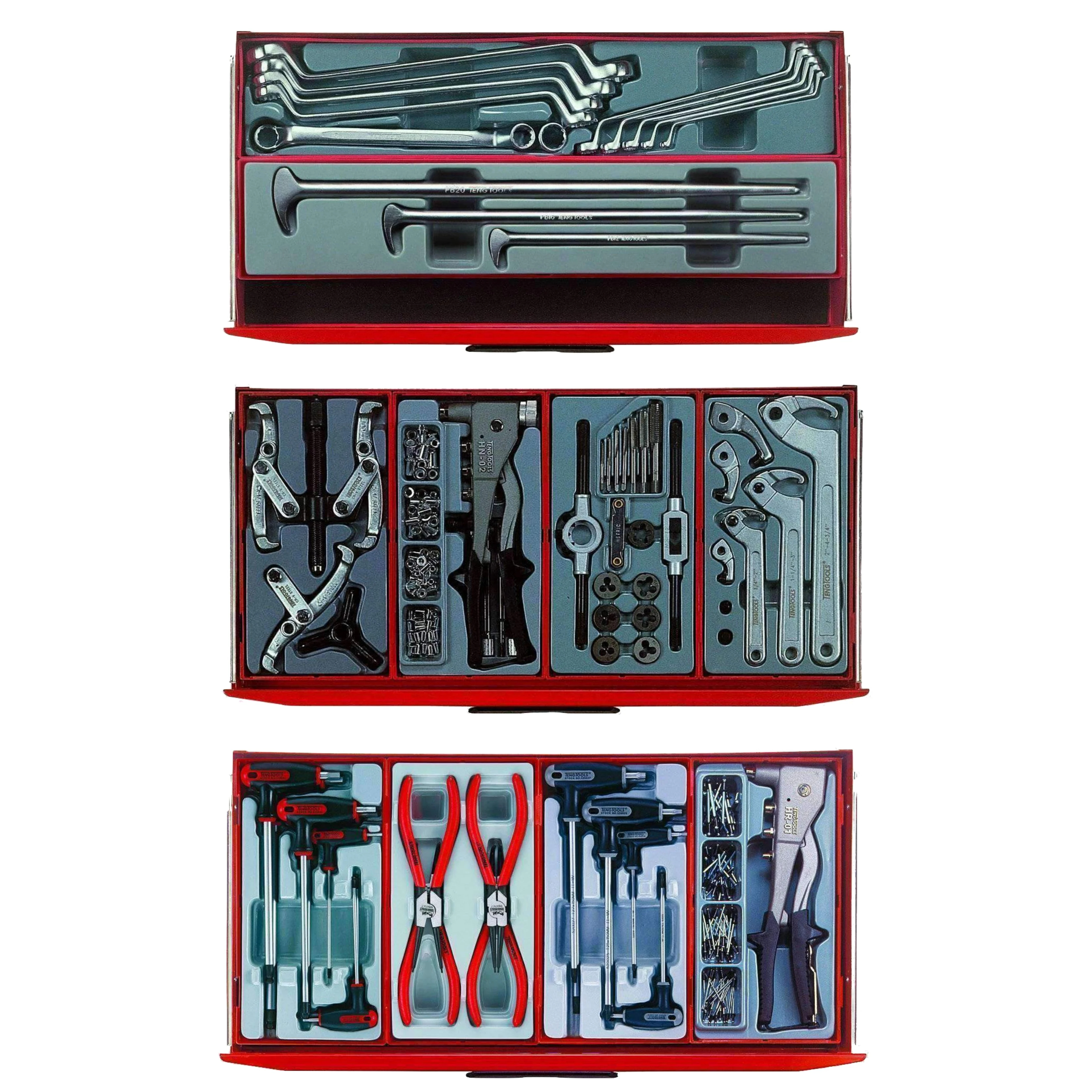 Teng Tools 715-piece Mega Master Hybrid Hand Tool Set - TCMM715N