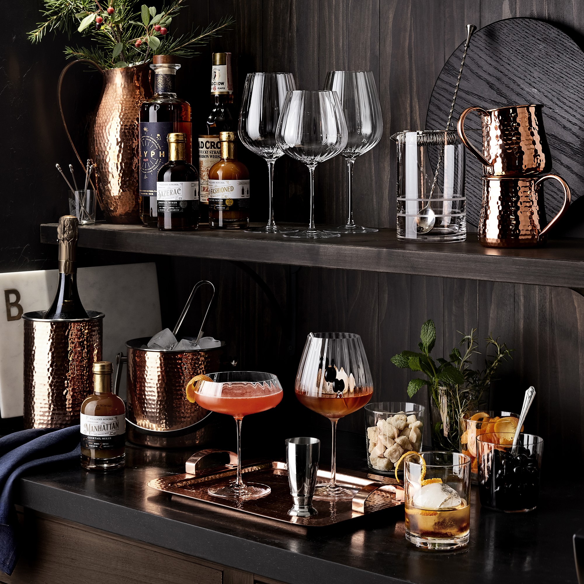 Copper Hammered Tray