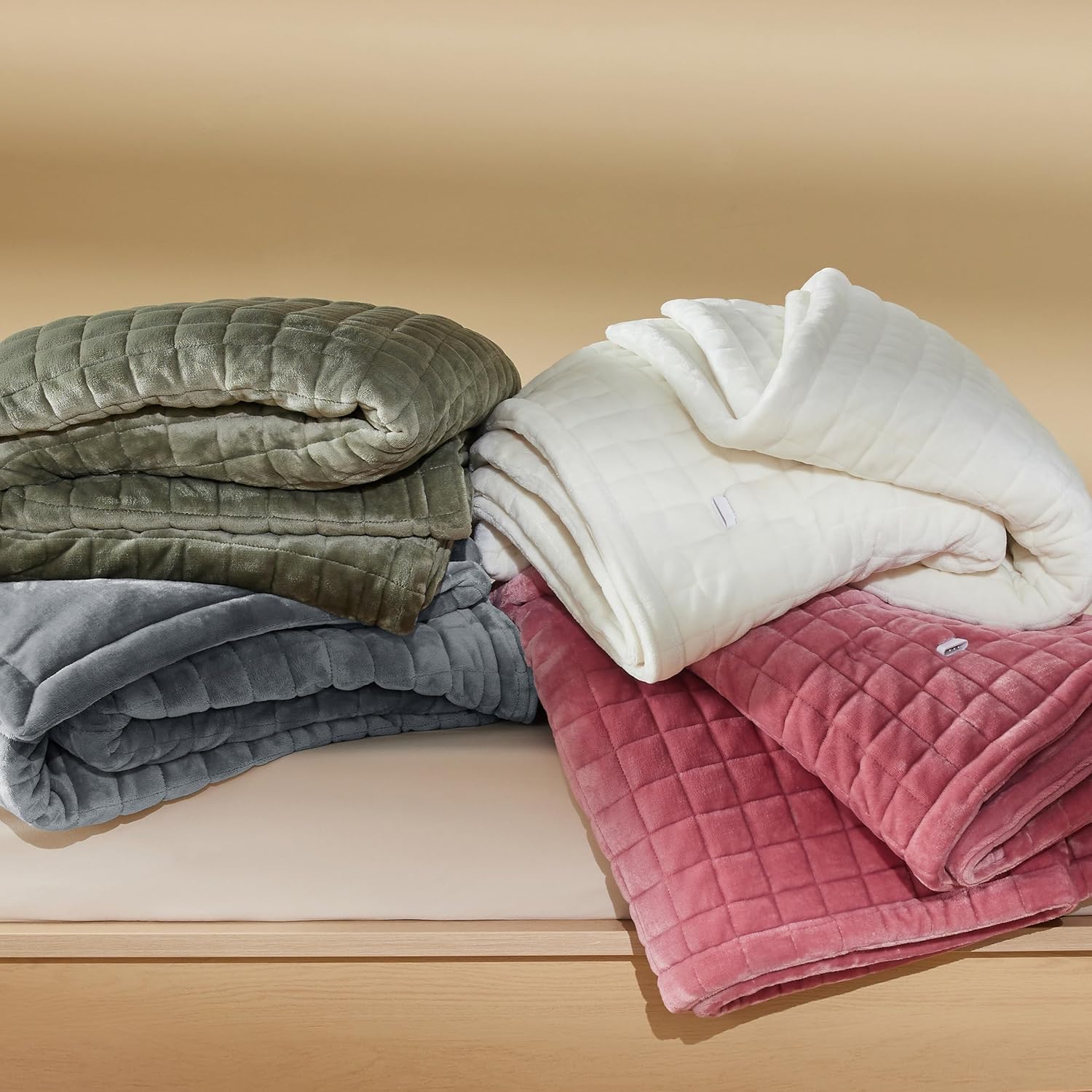 Bedsure Heated Blanket Electric Throw - Soft Flannel Electric Blanket, Heating Blanket with 4 Time Settings & 6 Heat Settings, Warm Blanket Gift for Grandma (50x60 inches, Grey)