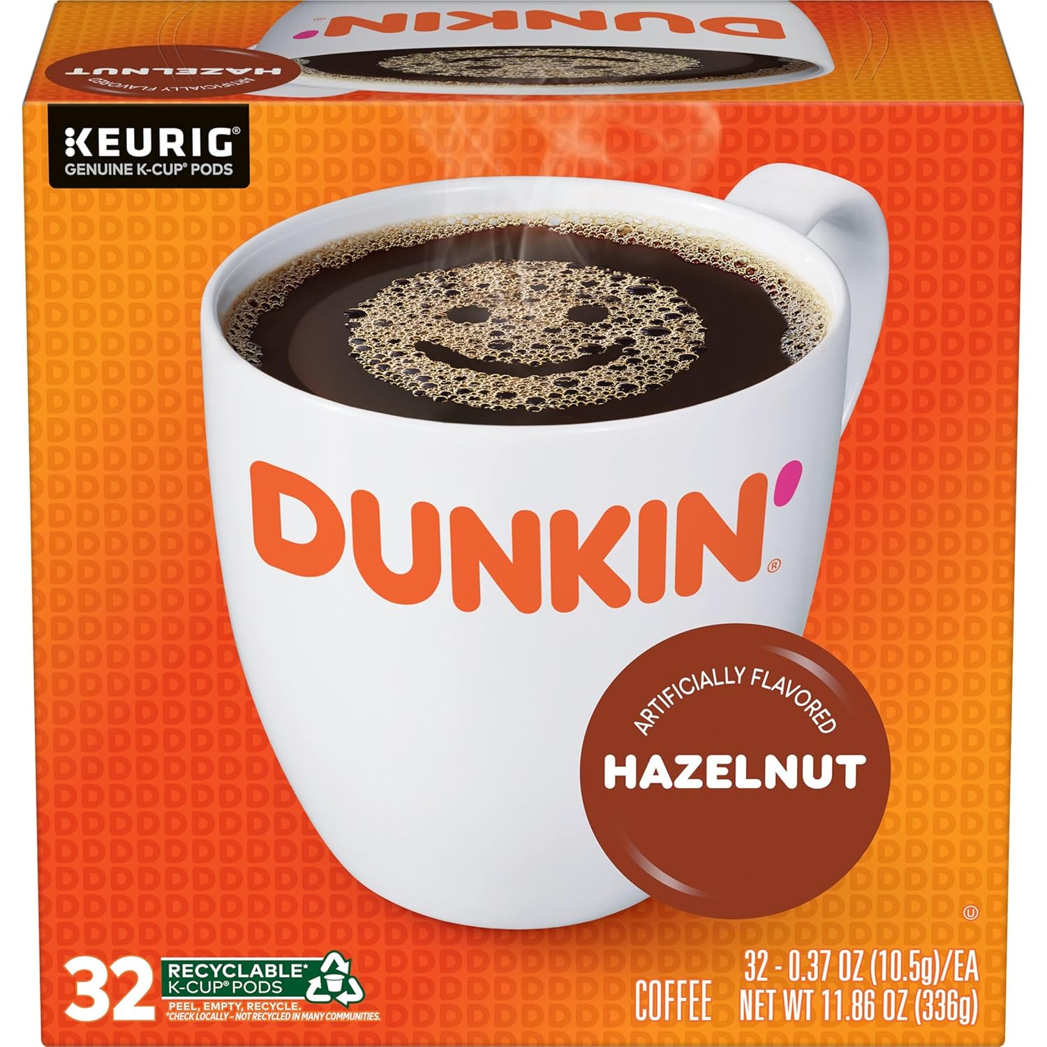 Dunkin' Original Blend Medium Roast Coffee, 60 Keurig K-Cup Pods