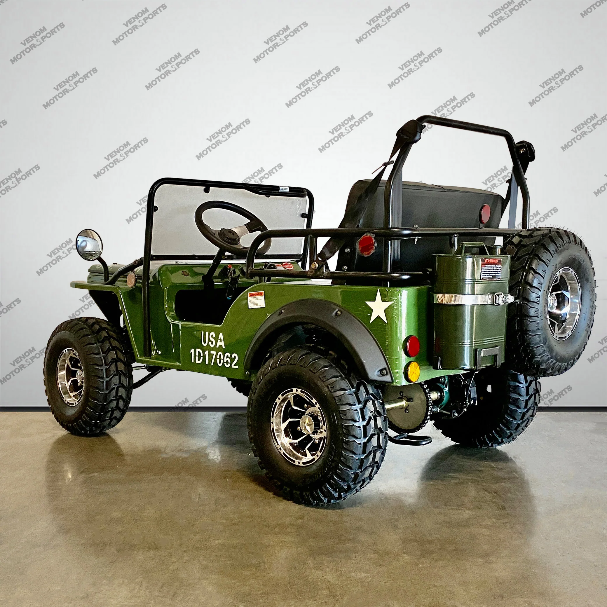 Venom Mini Jeep | 125cc | 2 Seater | Willys Edition | 3 Speed