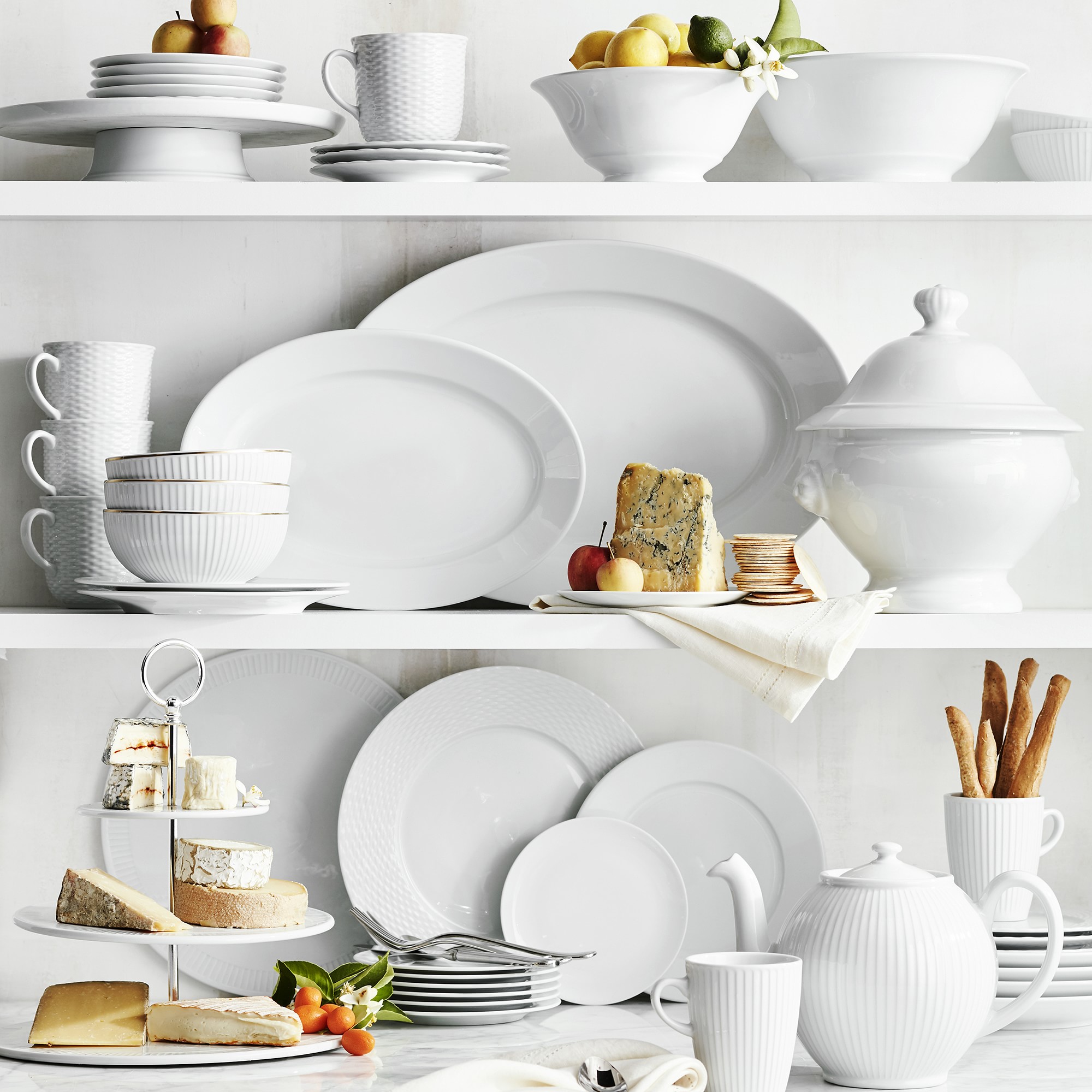 Apilco Lion's Head Porcelain Soup Bowl