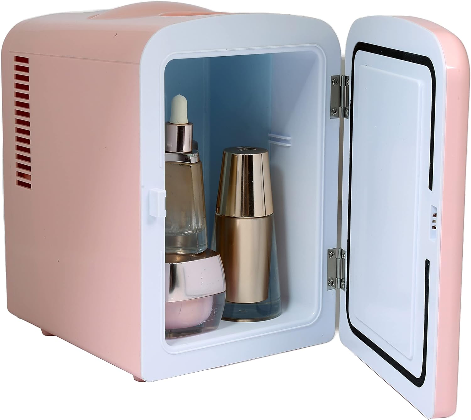 Frigidaire Mini Portable Compact Personal Fridge Cooler, 4 Liter Capacity Chills Six 12 oz Cans, 100% Freon-Free & Eco Friendly, Includes Plugs for Home Outlet & 12V Car Charger – Black