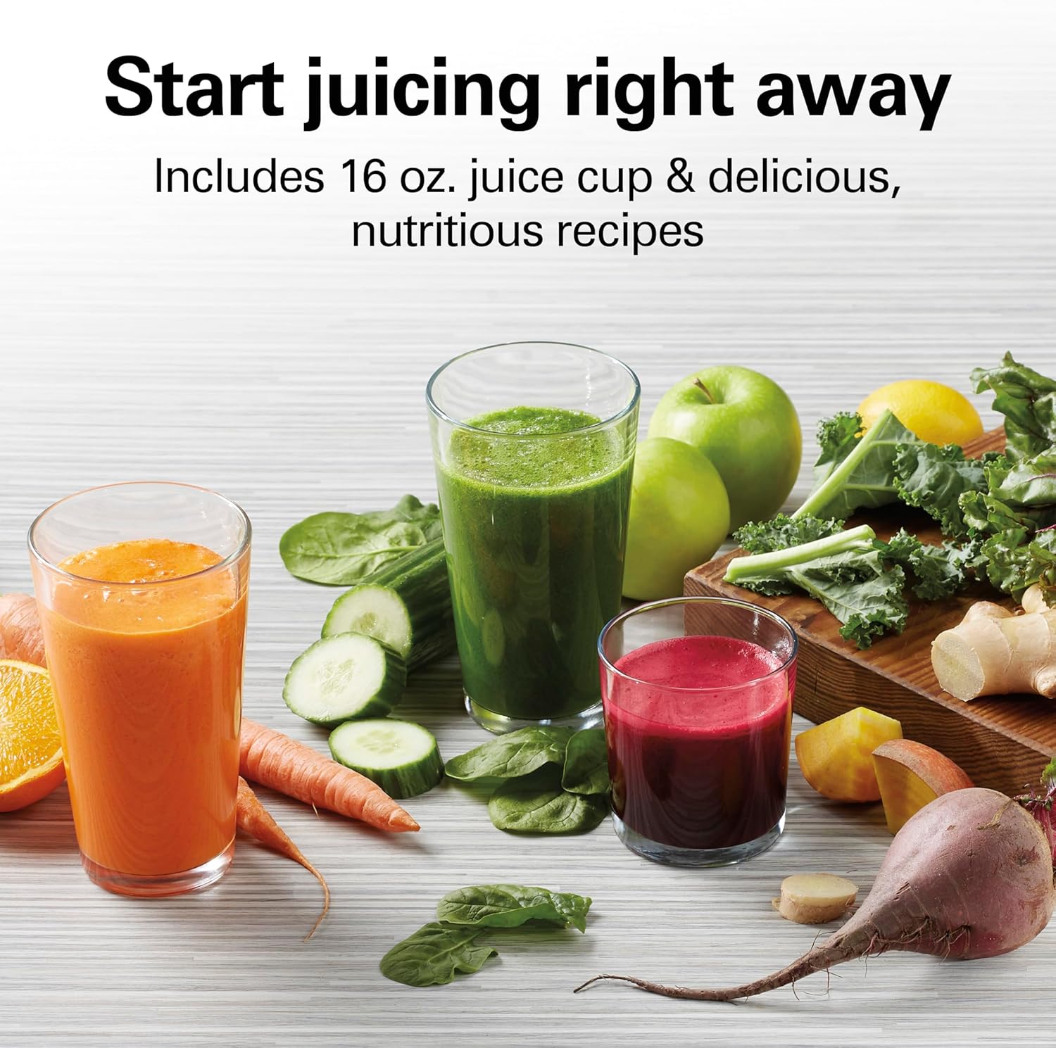 Hamilton Beach Juicer Machine, Big Mouth Large 3” Feed Chute for Whole Fruits and Vegetables, Easy to Clean, Centrifugal Extractor, BPA Free, 800W Motor, Black